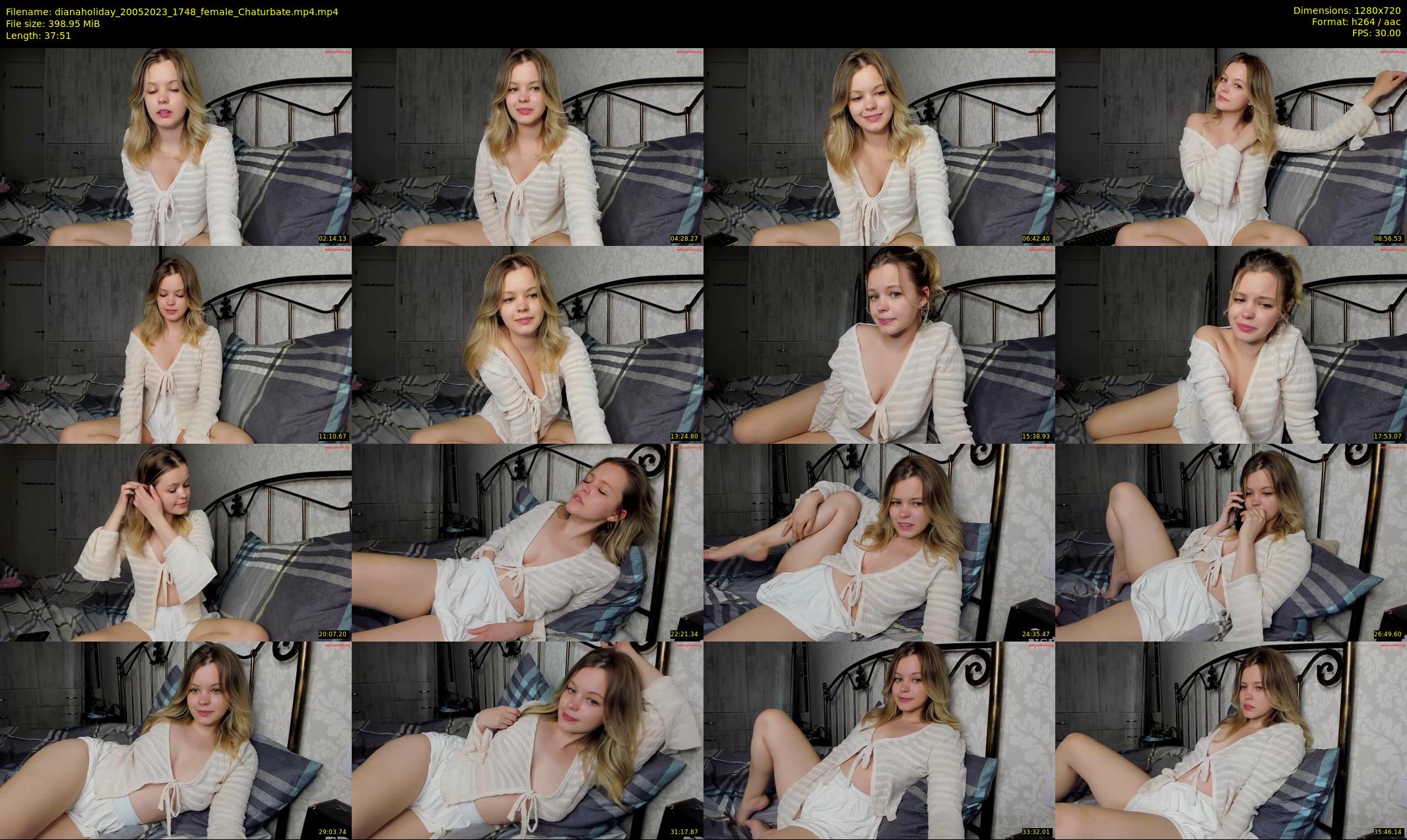 dianaholiday — 38 minute Chaturbate female cam show recording, 720p, May 20, 2023