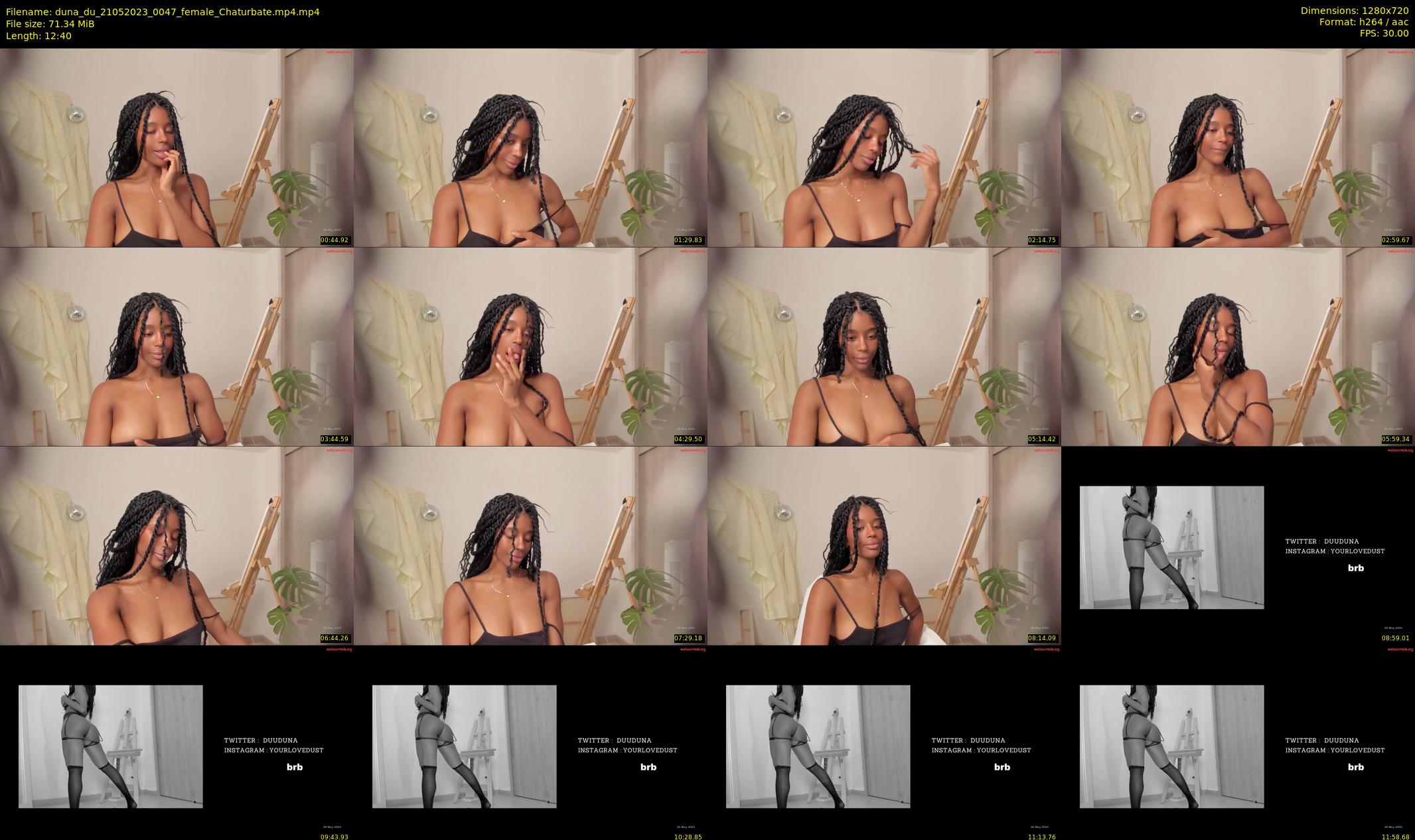 duna_du — 13 minute Chaturbate female cam show recording, 720p, May 21, 2023