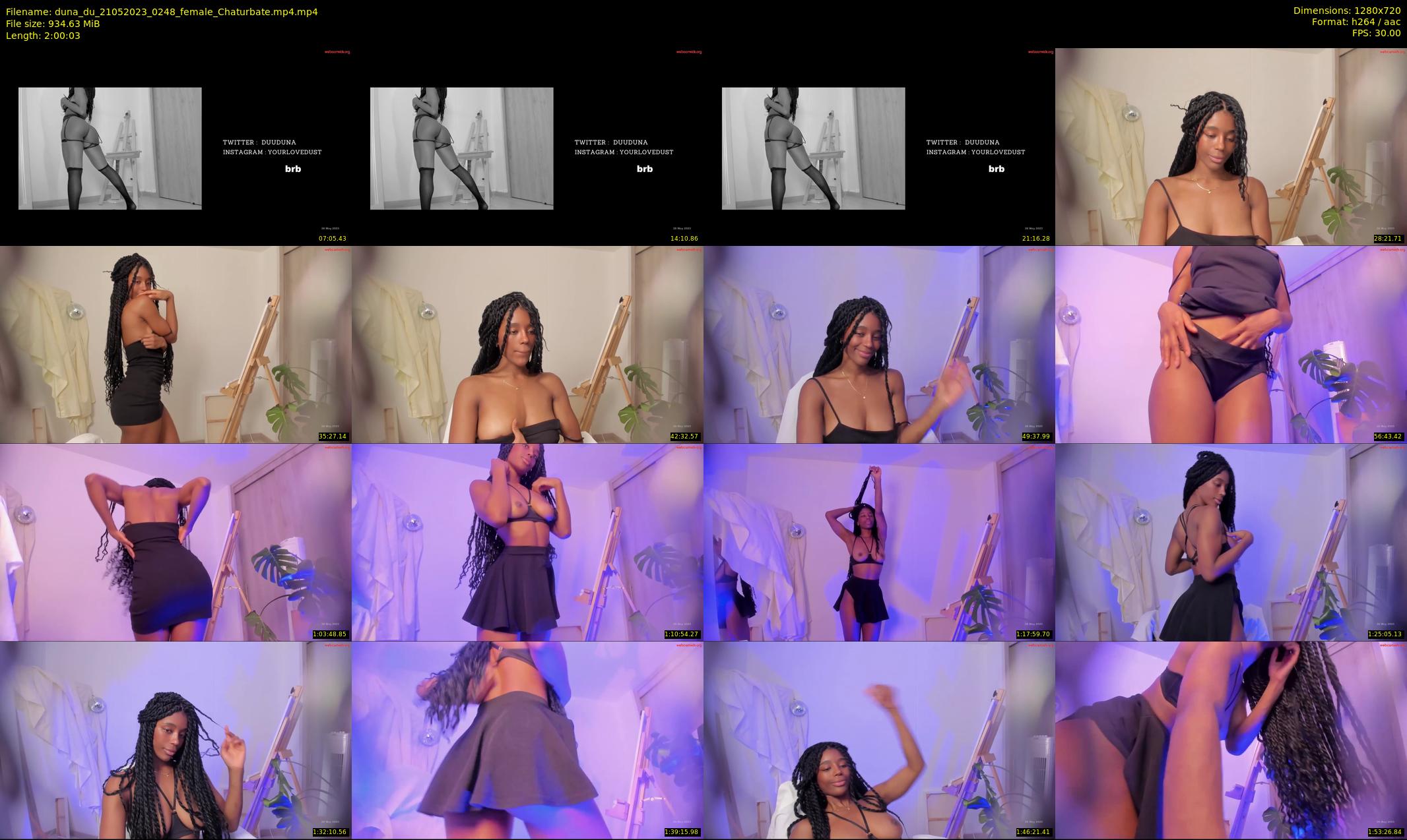 duna_du — 121 minute Chaturbate female cam show recording, 720p, May 21, 2023