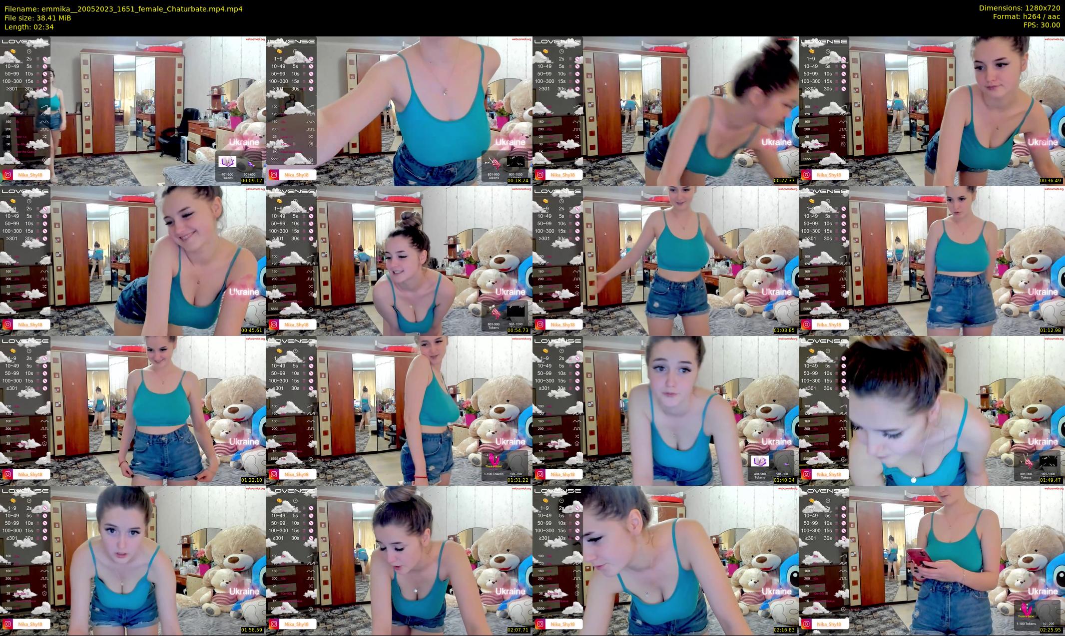 emmika_ — 3 minute Chaturbate female cam show recording, 720p, May 20, 2023