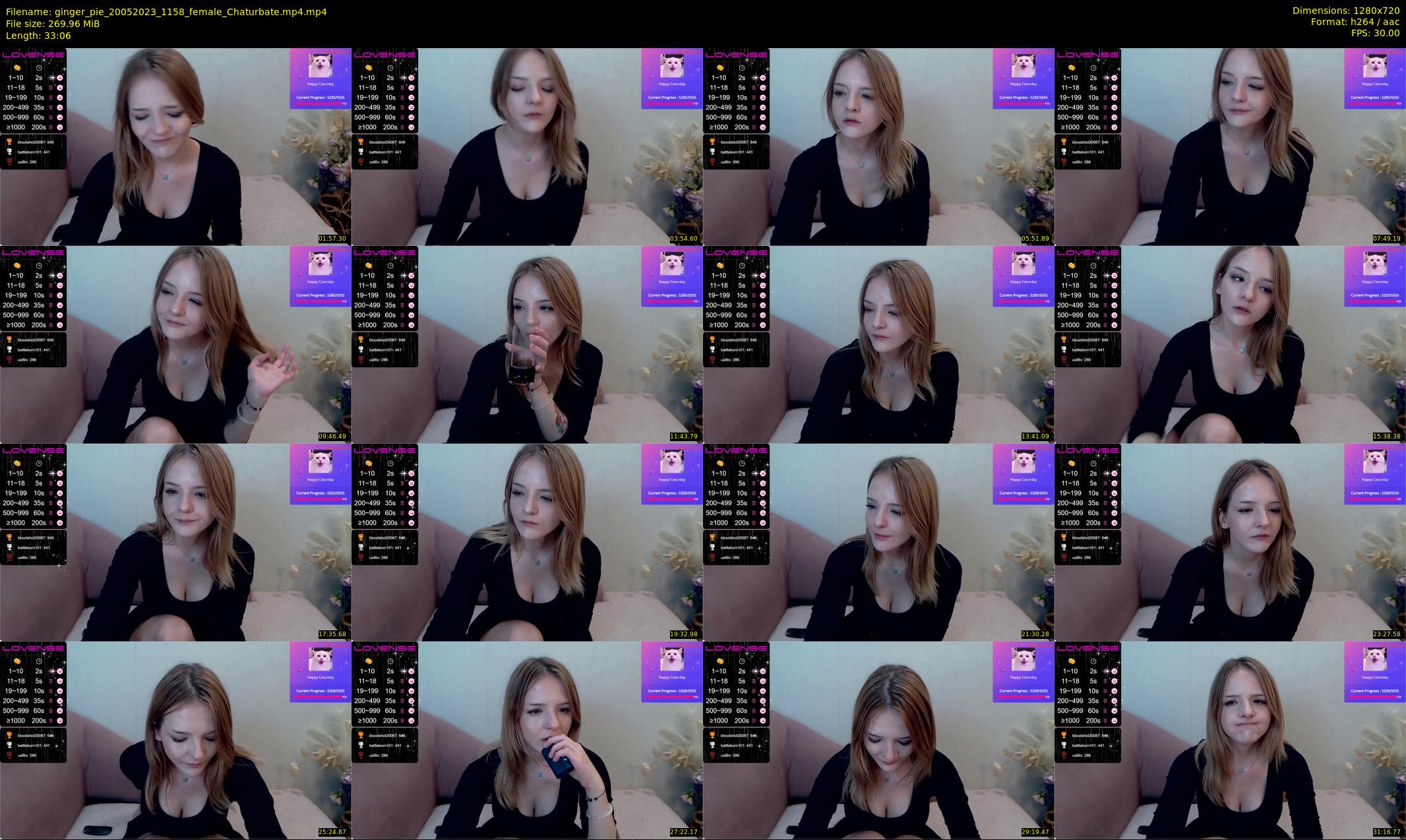 ginger_pie — 34 minute Chaturbate female cam show recording, 720p, May 20, 2023