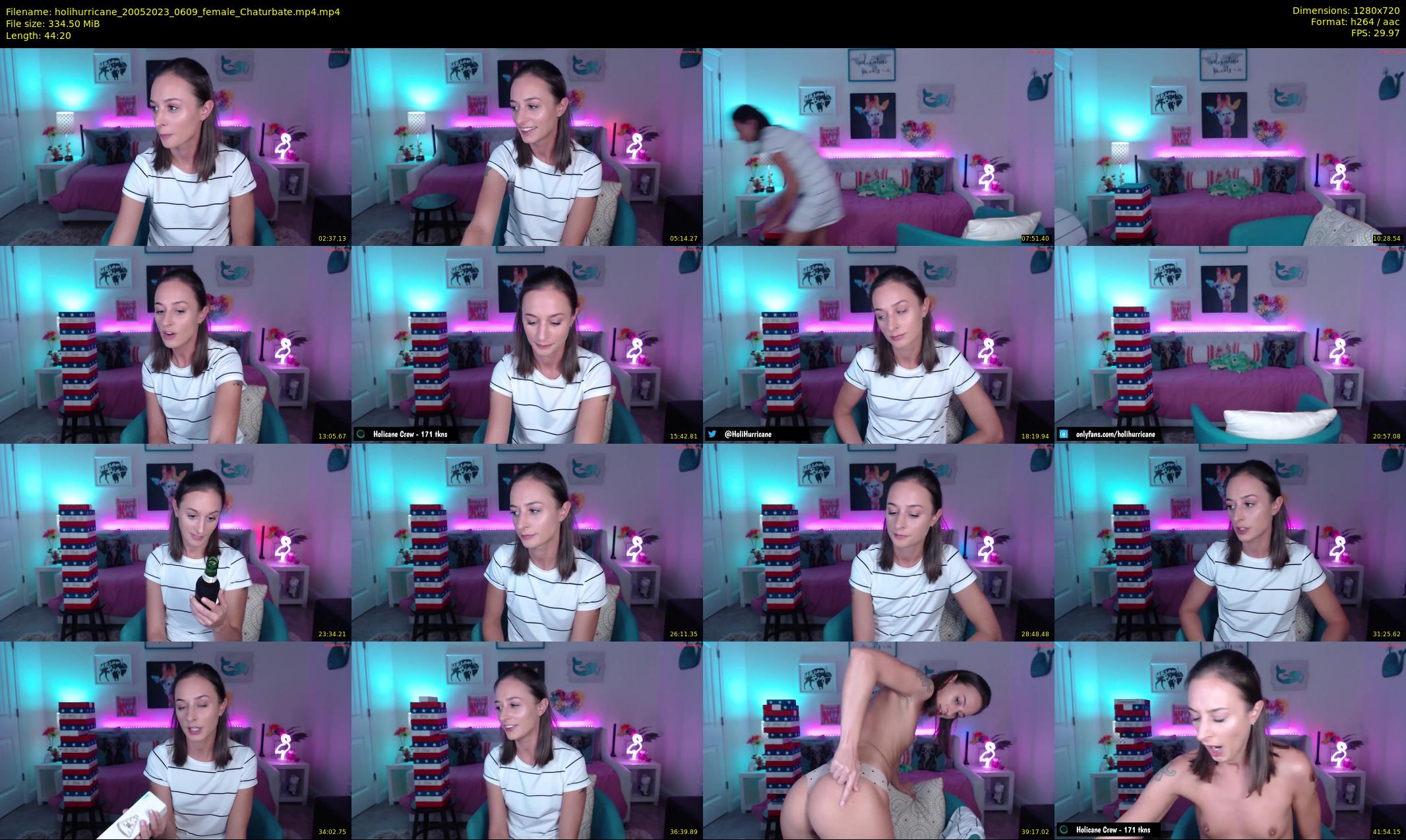 holihurricane — 45 minute Chaturbate female cam show recording, 720p, May 20, 2023