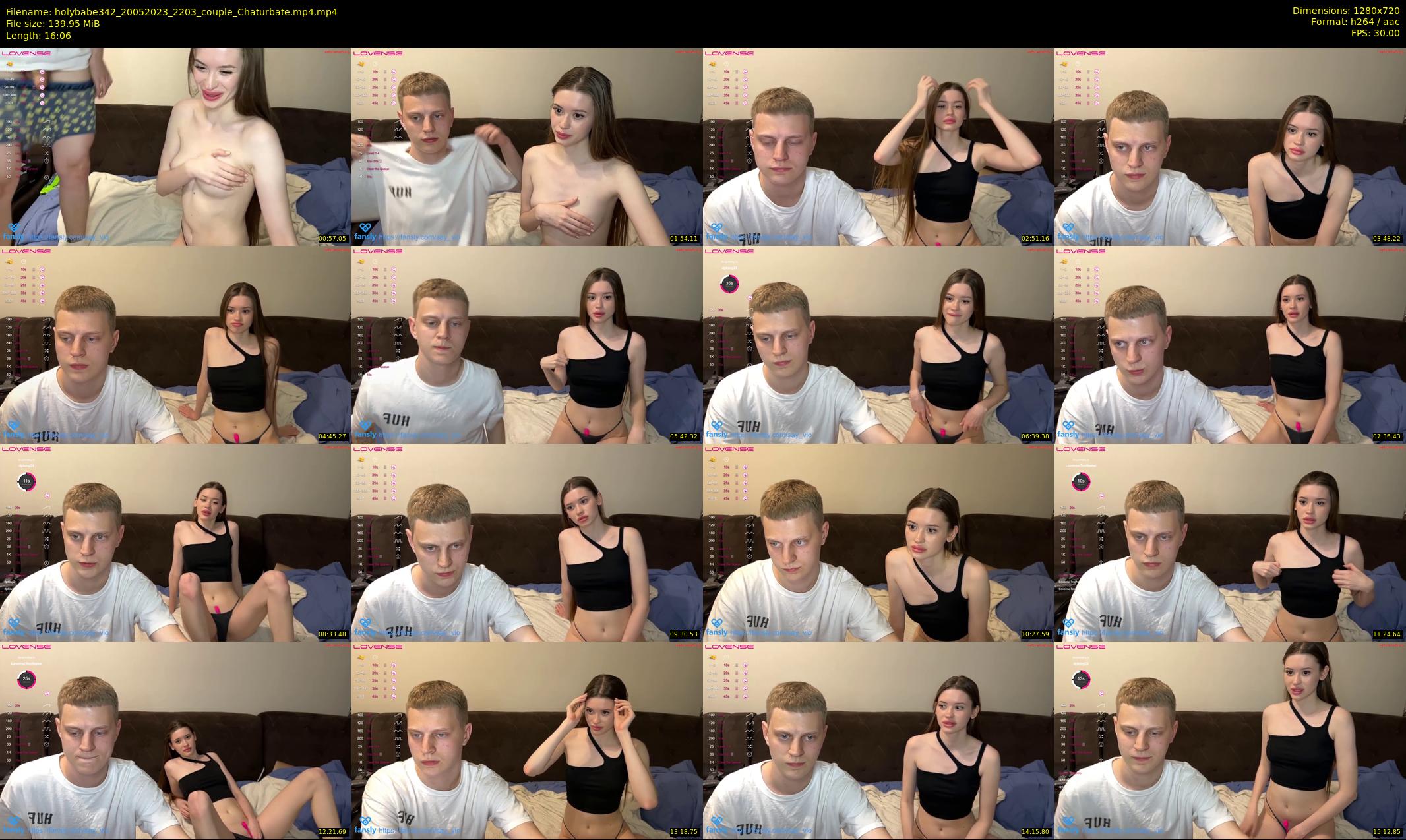 holybabe342 — 17 minute Chaturbate couple cam show recording, 720p, May 20, 2023