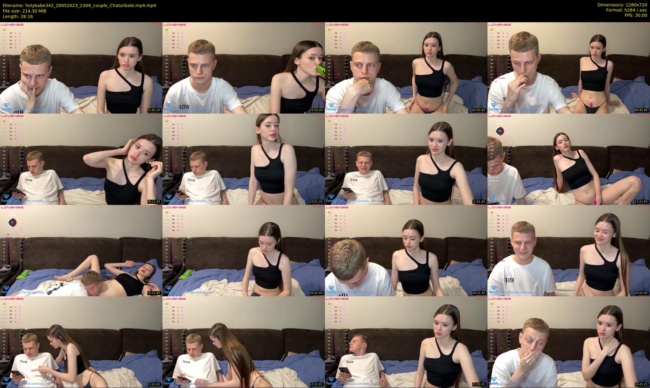 holybabe342 — 29 minute Chaturbate couple cam show recording, 720p, May 20, 2023