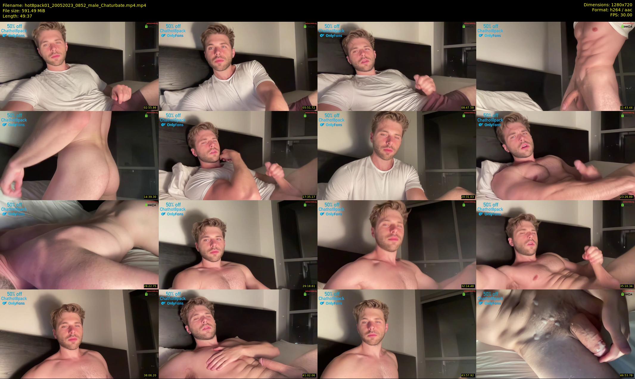 hot8pack01 — 50 minute Chaturbate male cam show recording, 720p, May 20, 2023