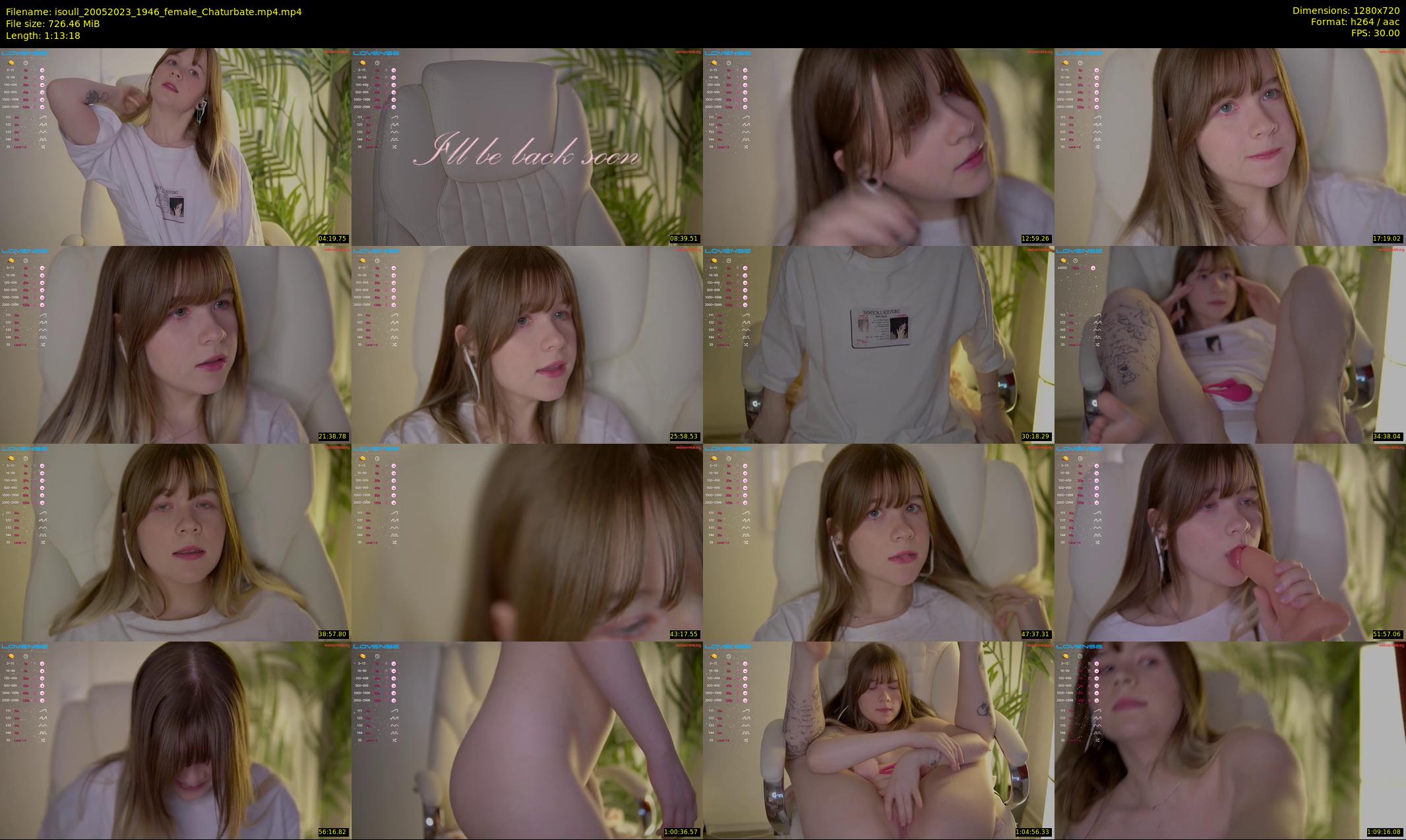 isoull — 74 minute Chaturbate female cam show recording, 720p, May 20, 2023
