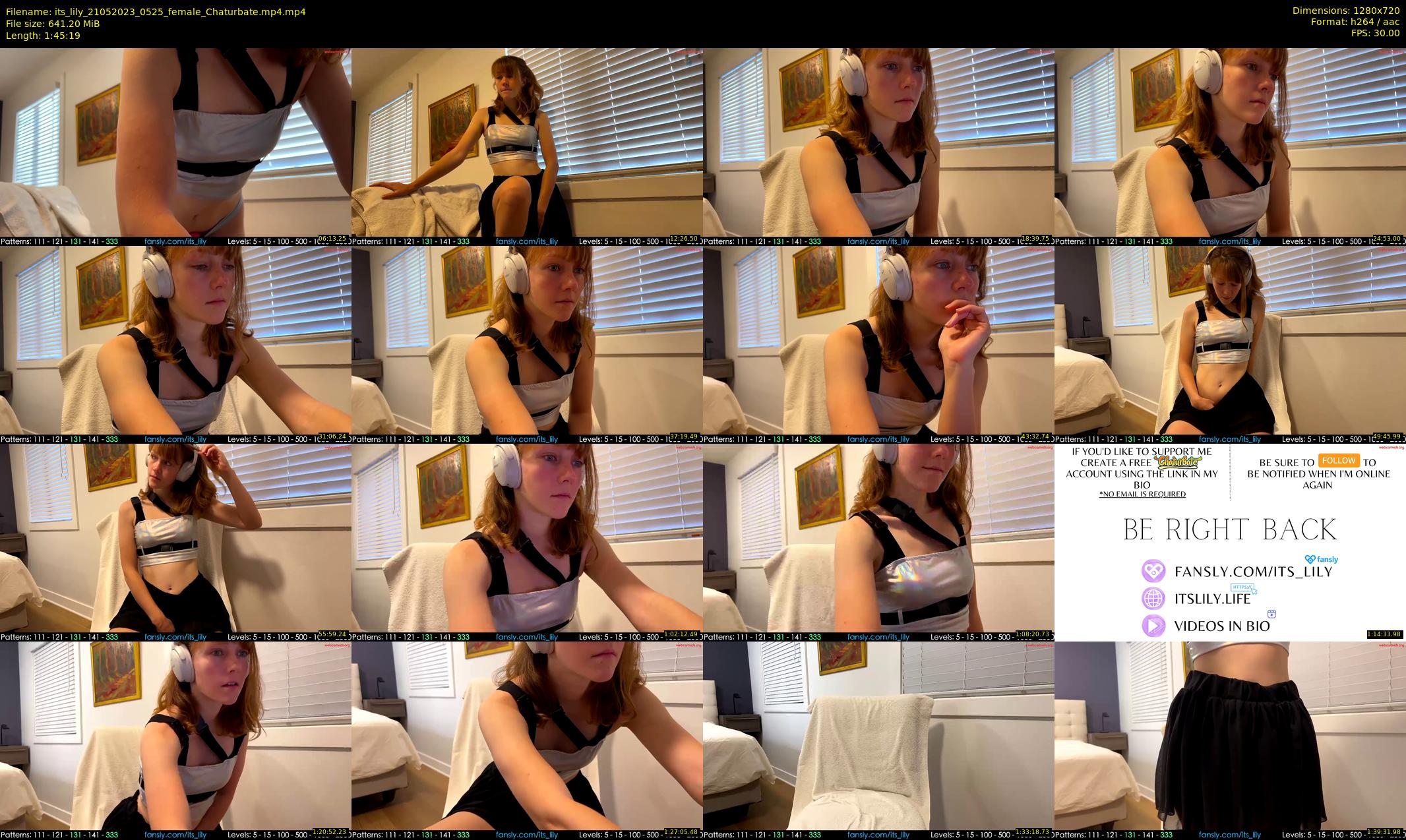 its_lily — 106 minute Chaturbate female cam show recording, 720p, May 21, 2023