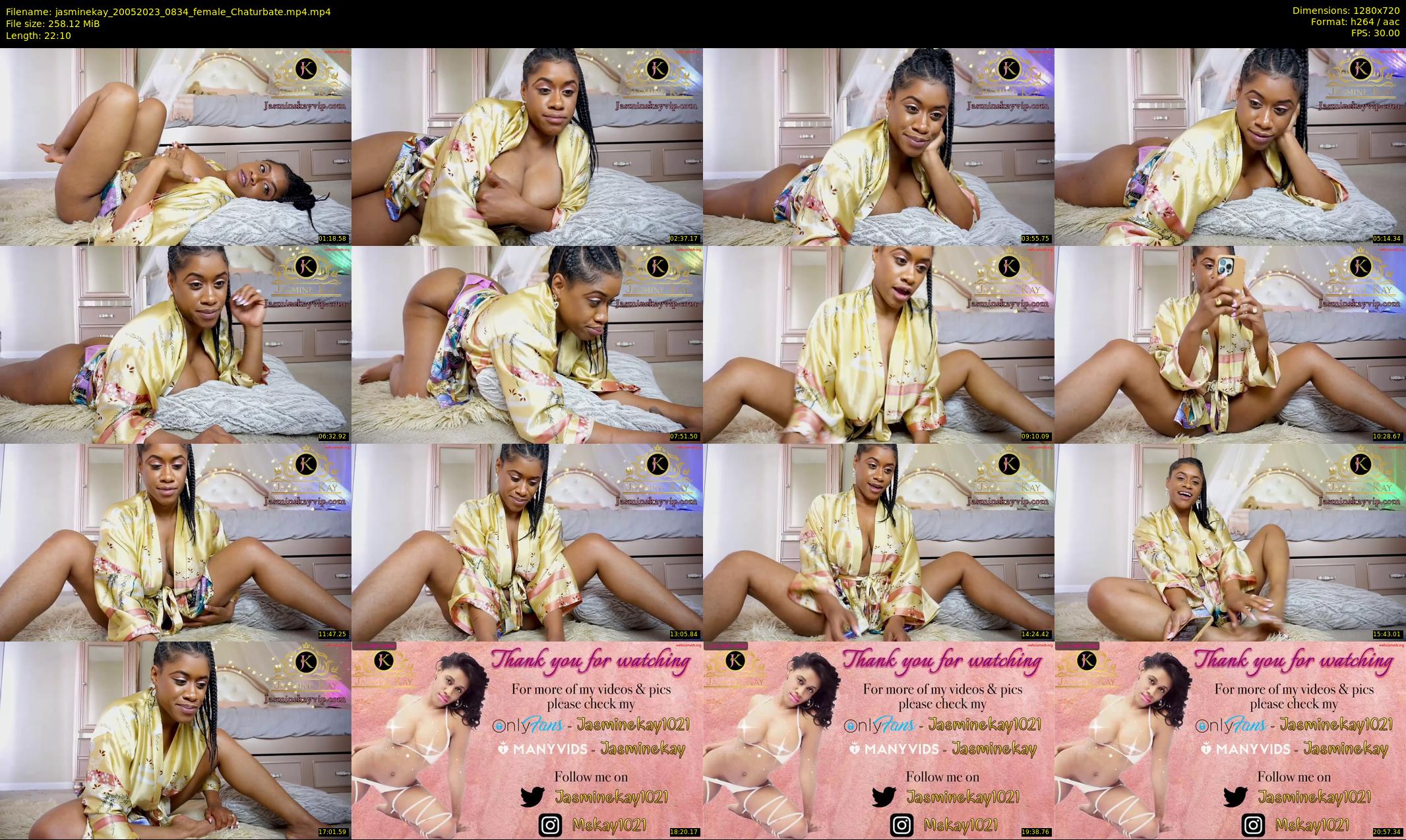jasminekay — 23 minute Chaturbate female cam show recording, 720p, May 20, 2023