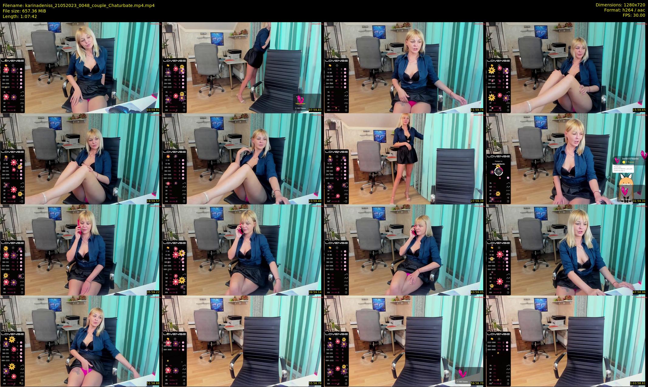 karinadeniss — 68 minute Chaturbate couple cam show recording, 720p, May 21, 2023
