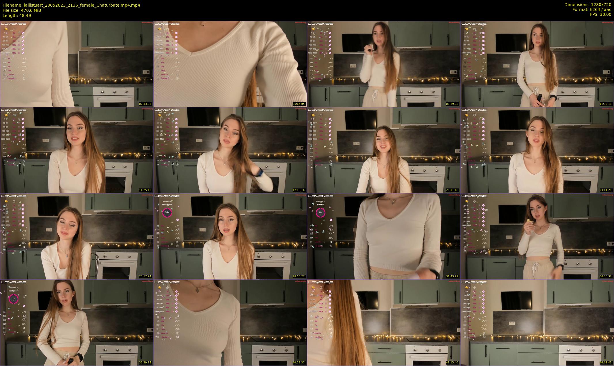 lallistuart — 49 minute Chaturbate female cam show recording, 720p, May 20, 2023