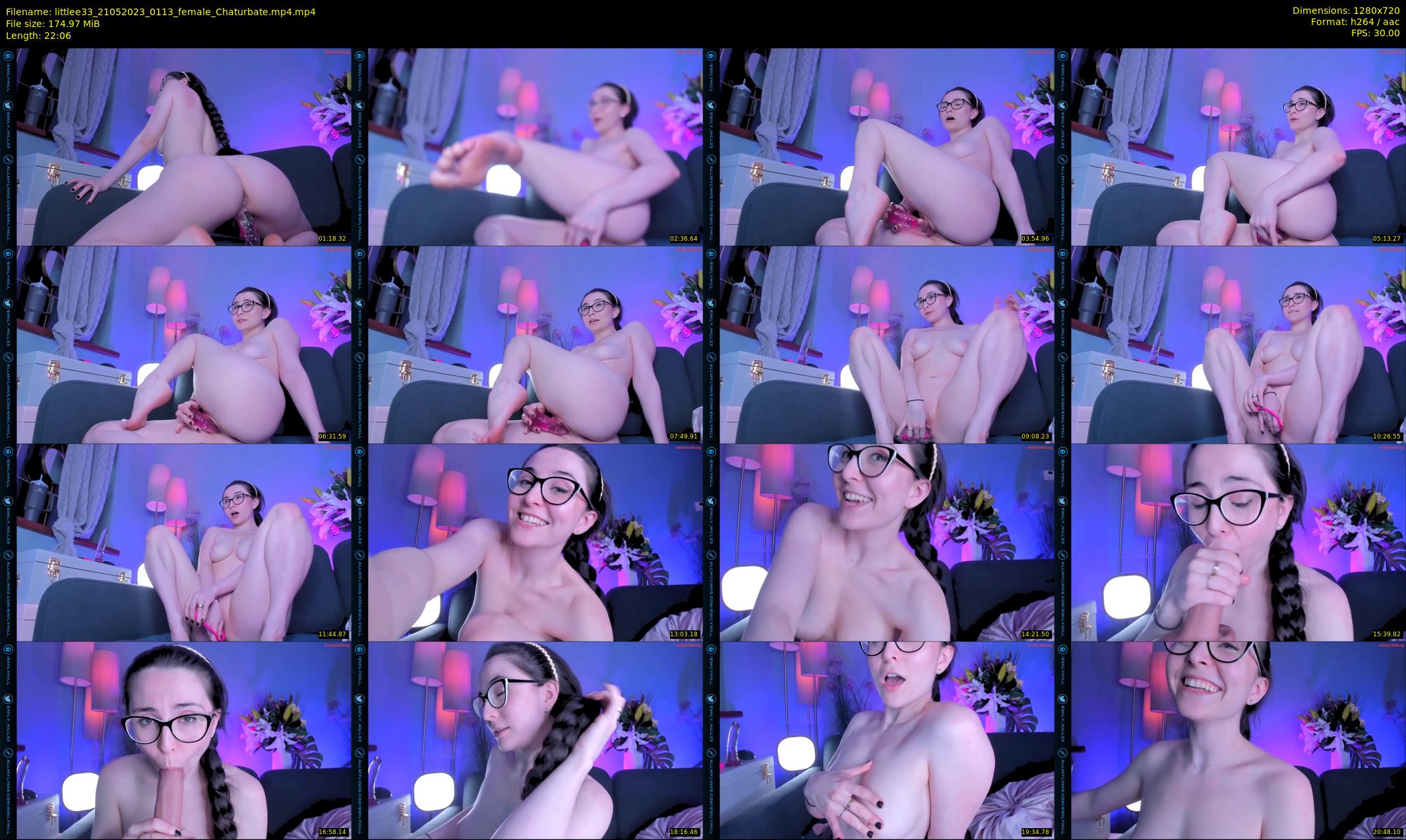 littlee33 — 23 minute Chaturbate female cam show recording, 720p, May 21, 2023