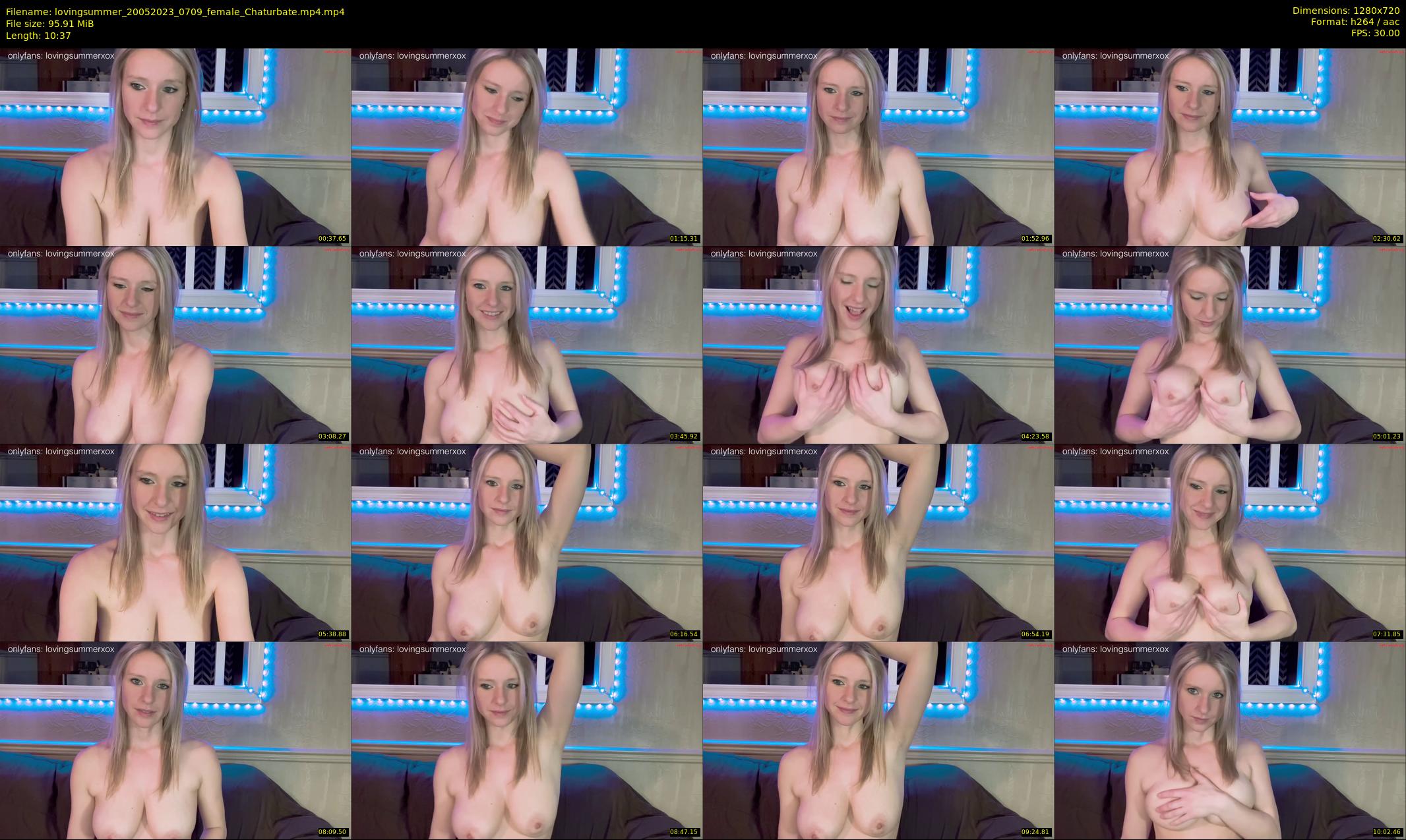 lovingsummer — 11 minute Chaturbate female cam show recording, 720p, May 20, 2023