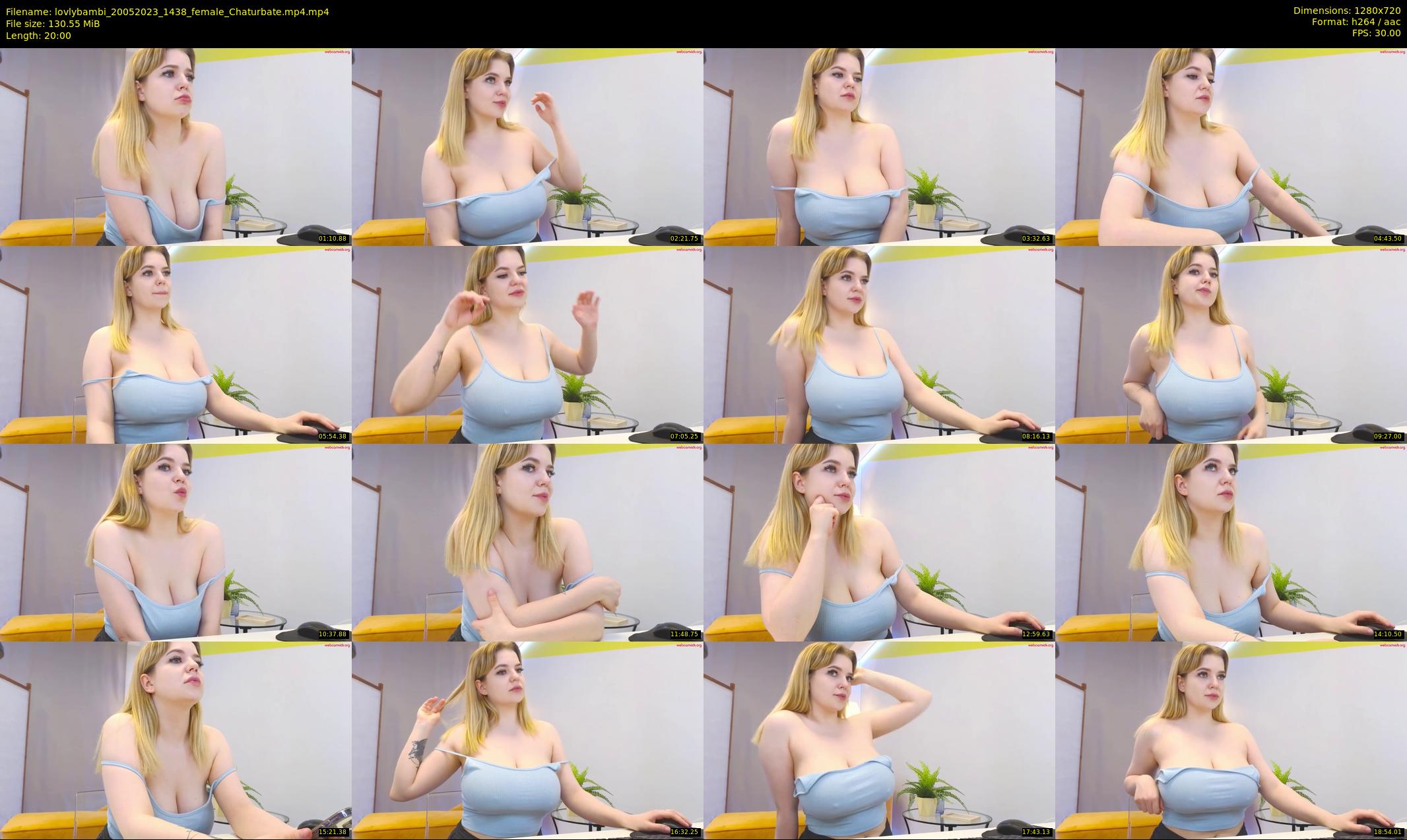 lovlybambi — 20 minute Chaturbate female cam show recording, 720p, May 20, 2023