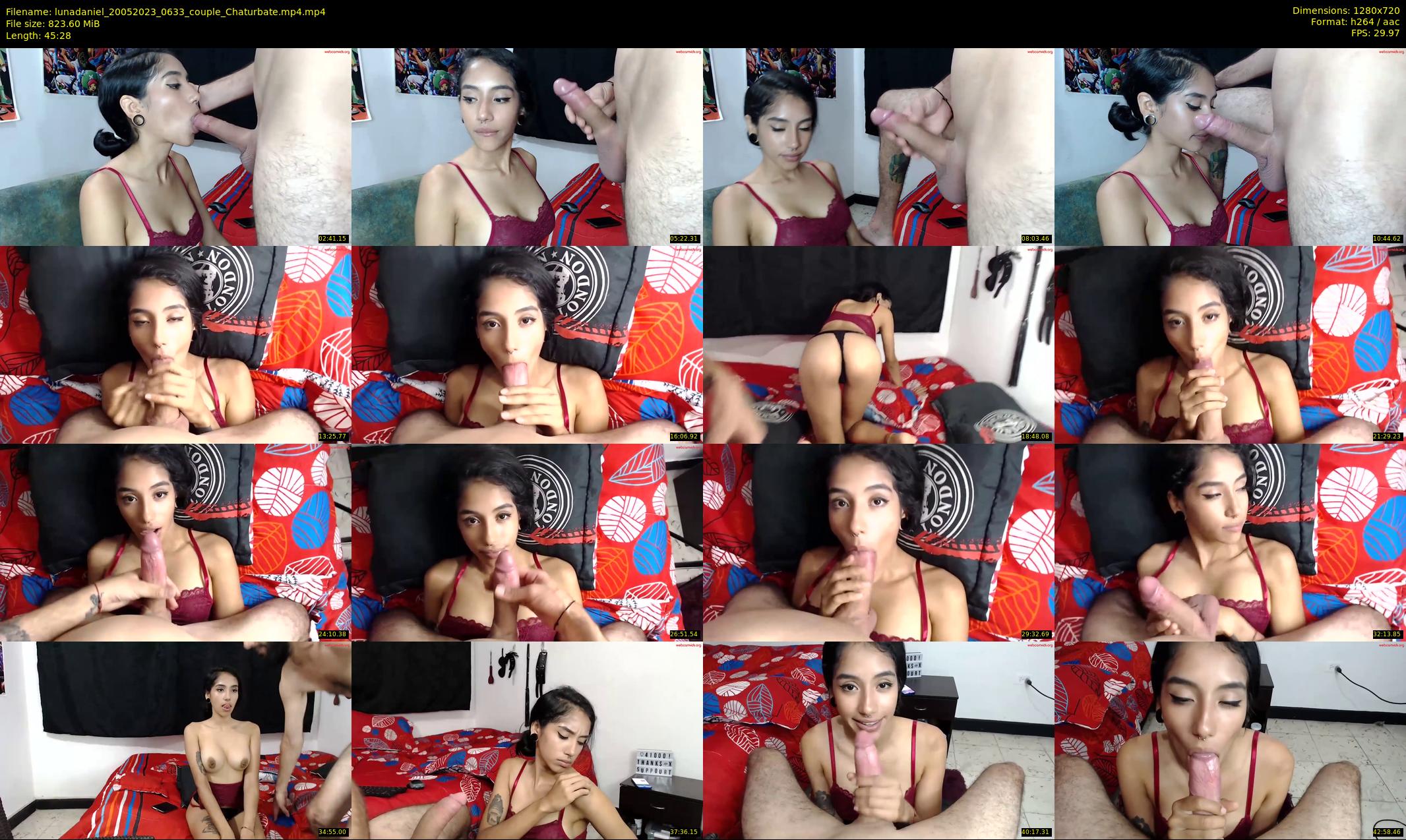 lunadaniel — 46 minute Chaturbate couple cam show recording, 720p, May 20, 2023