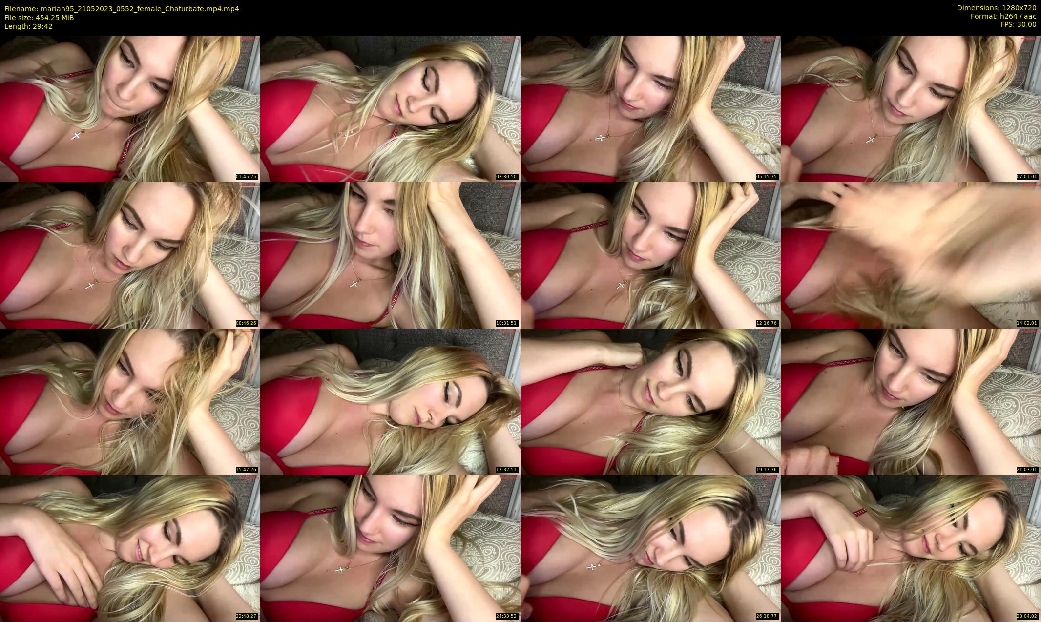 mariah95 — 30 minute Chaturbate female cam show recording, 720p, May 21, 2023