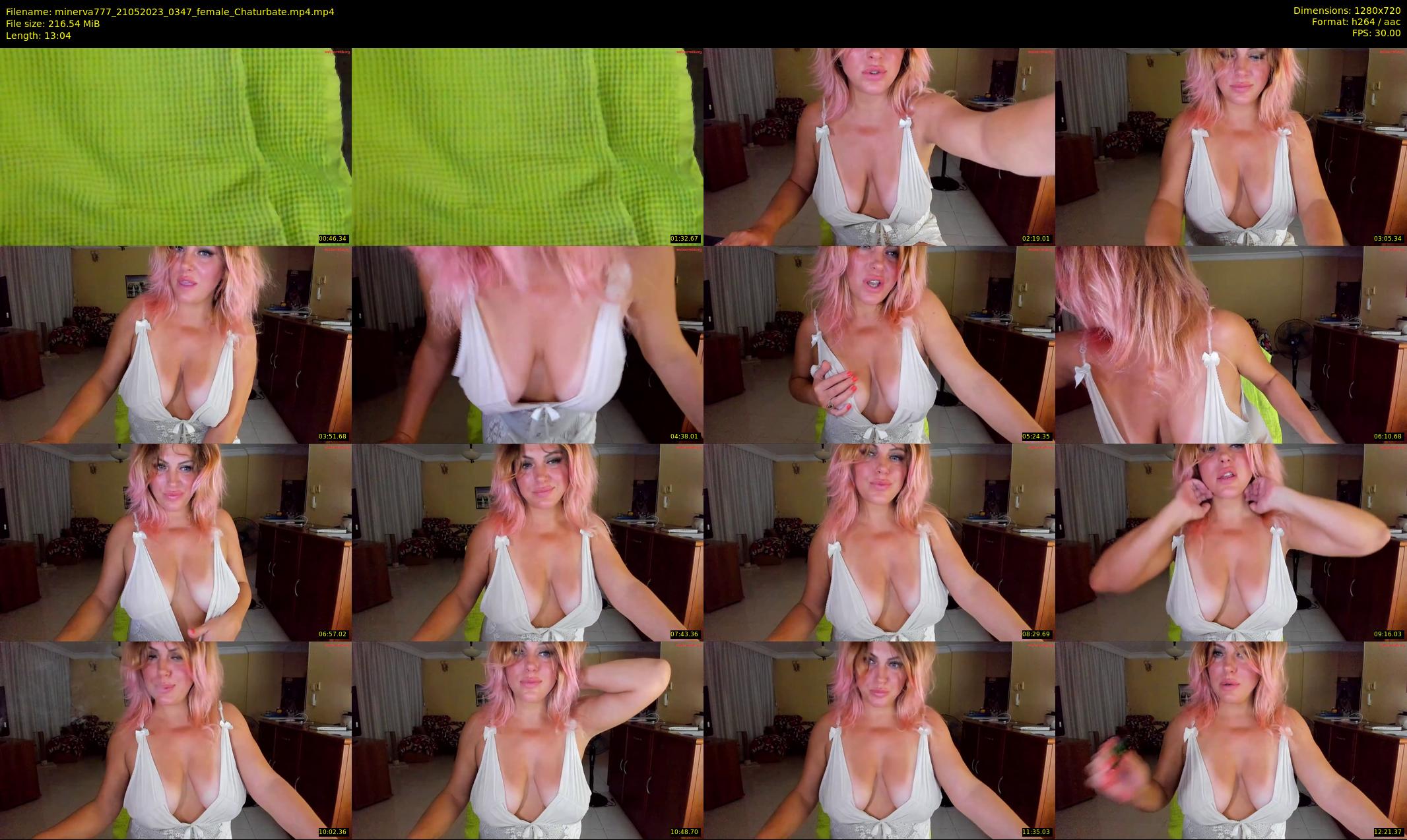 minerva777 — 14 minute Chaturbate female cam show recording, 720p, May 21, 2023