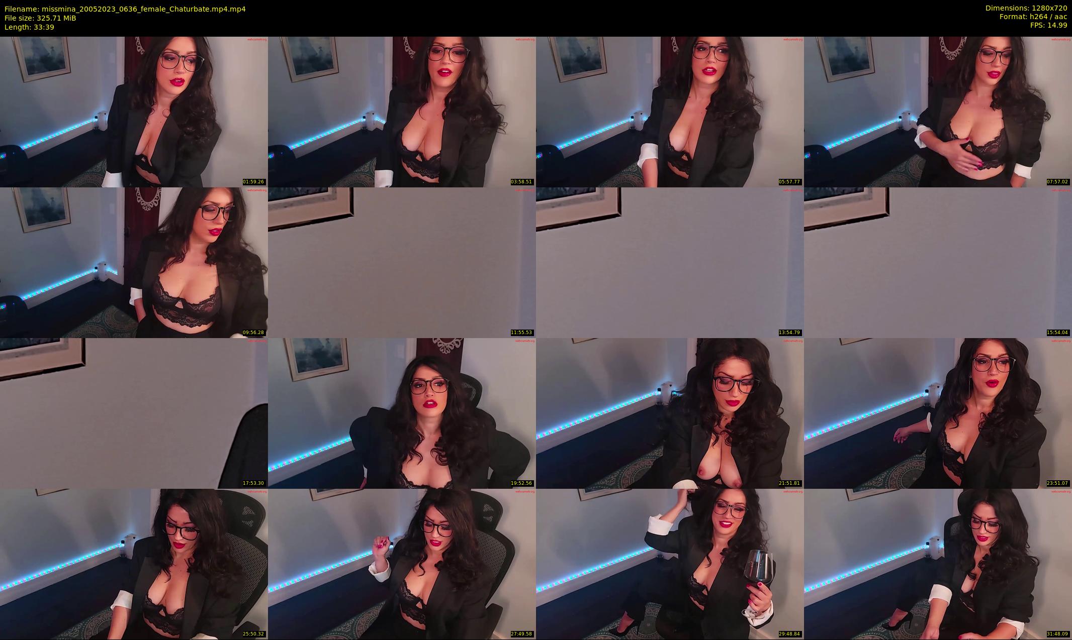 missmina — 34 minute Chaturbate female cam show recording, 720p, May 20, 2023