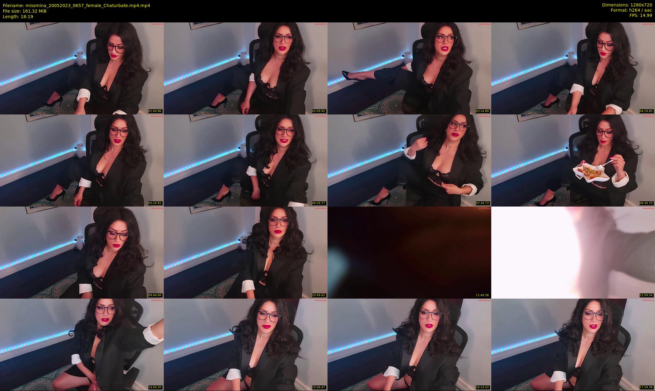 missmina — 19 minute Chaturbate female cam show recording, 720p, May 20, 2023
