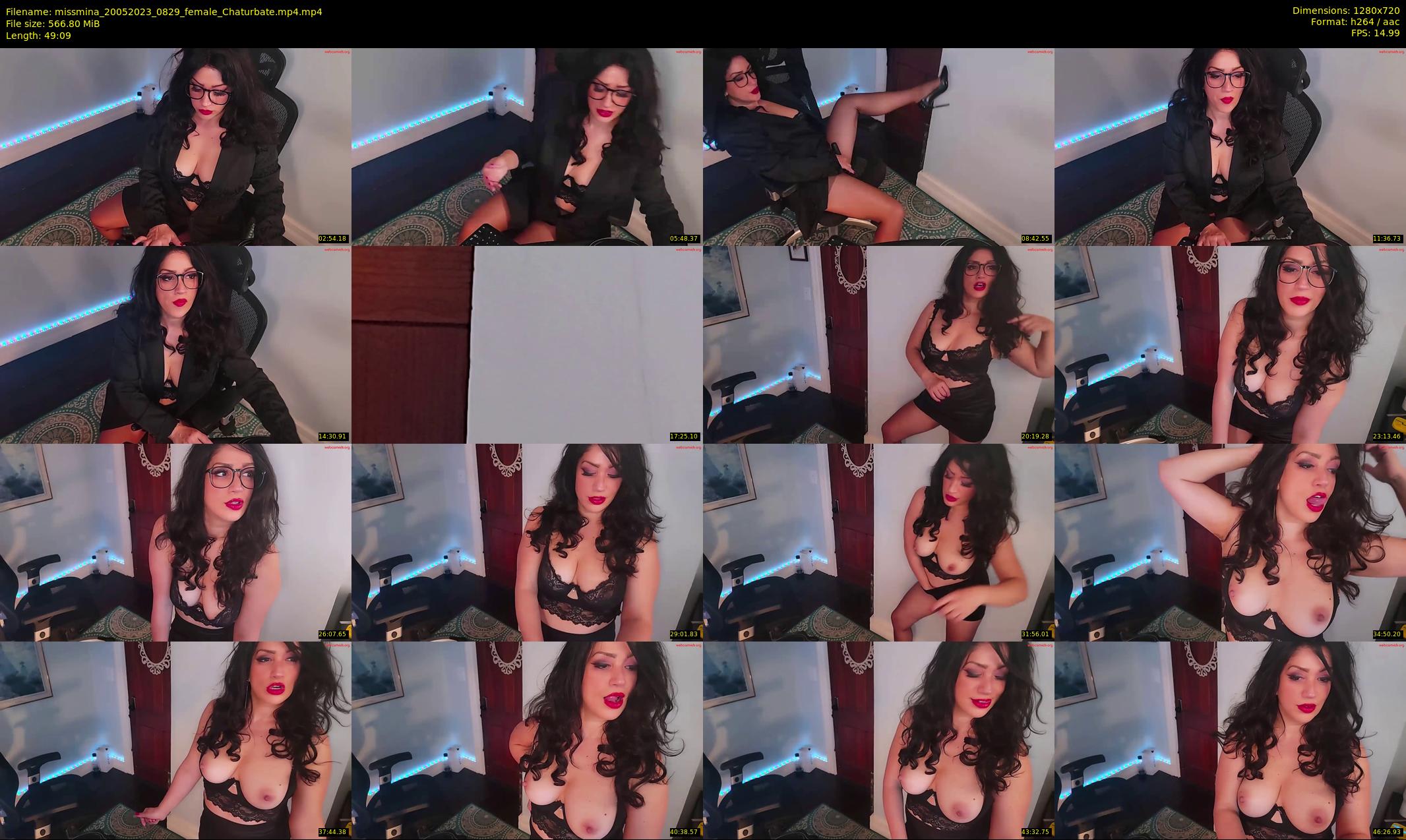 missmina — 50 minute Chaturbate female cam show recording, 720p, May 20, 2023