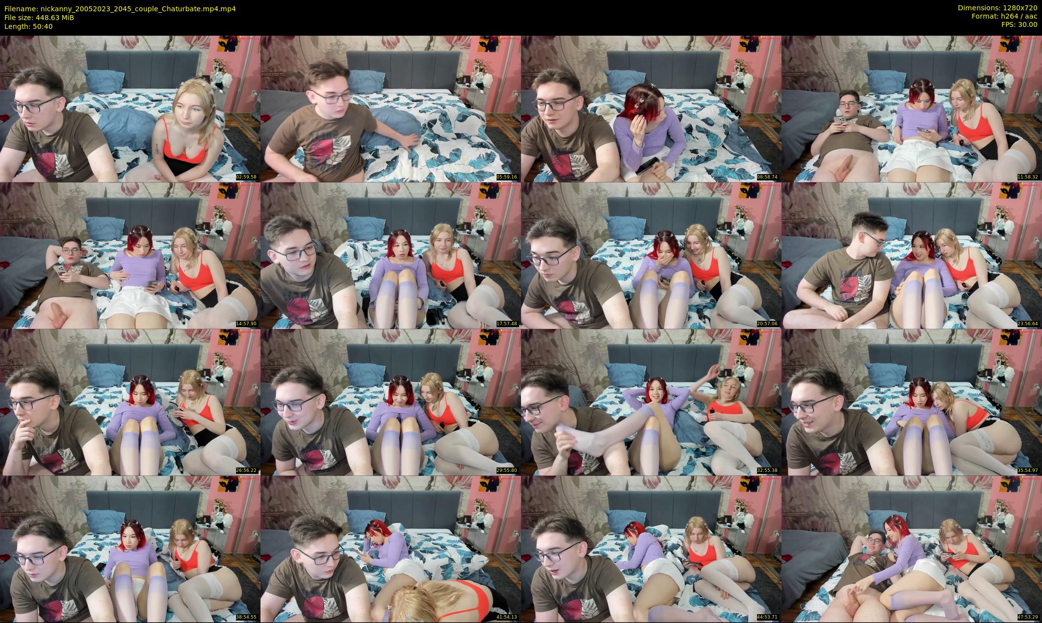 nickanny — 51 minute Chaturbate couple cam show recording, 720p, May 20, 2023