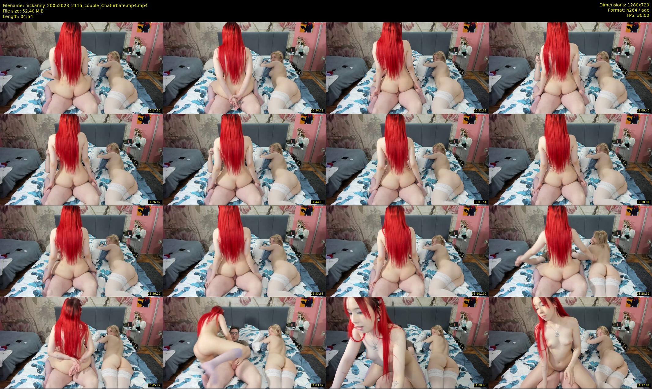 nickanny — 5 minute Chaturbate couple cam show recording, 720p, May 20, 2023