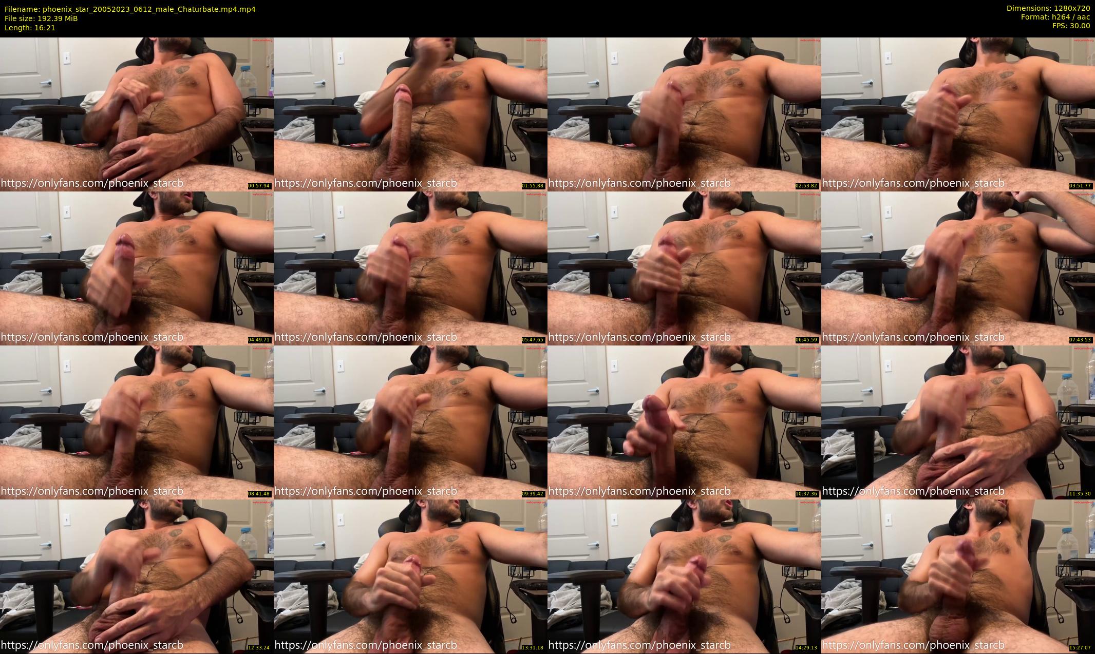 phoenix_star — 17 minute Chaturbate male cam show recording, 720p, May 20, 2023