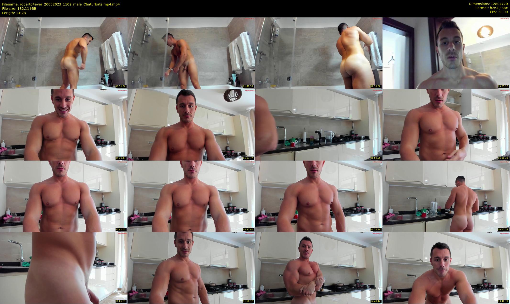 roberto4ever — 15 minute Chaturbate male cam show recording, 720p, May 20, 2023