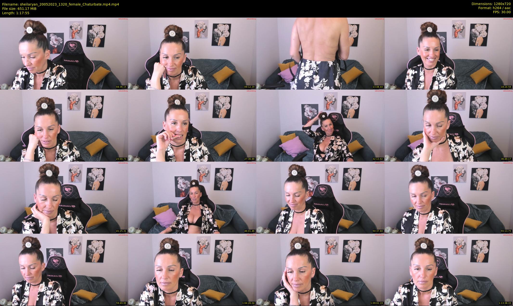 sheilaryan — 78 minute Chaturbate female cam show recording, 720p, May 20, 2023