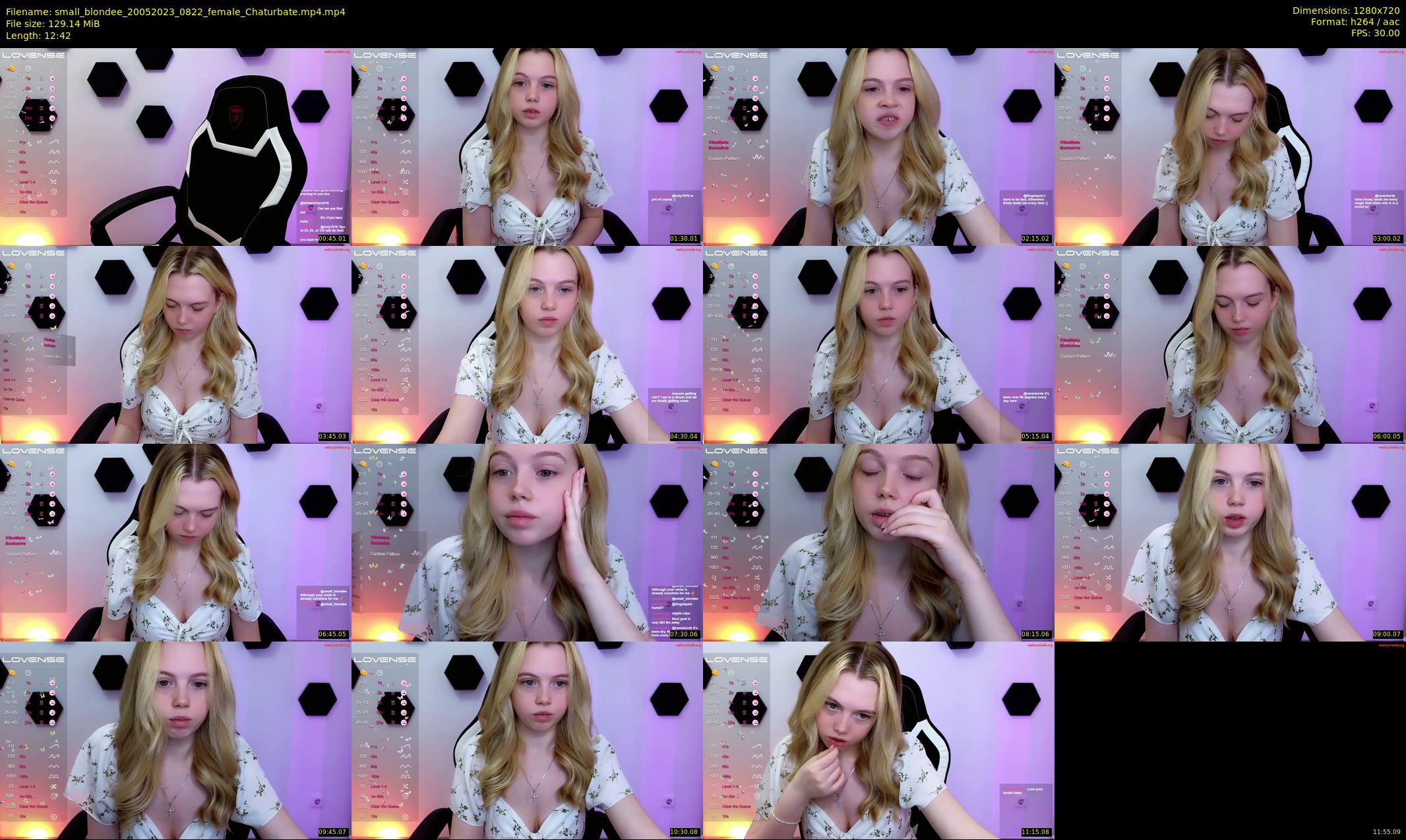 small_blondee — 13 minute Chaturbate female cam show recording, 720p, May 20, 2023