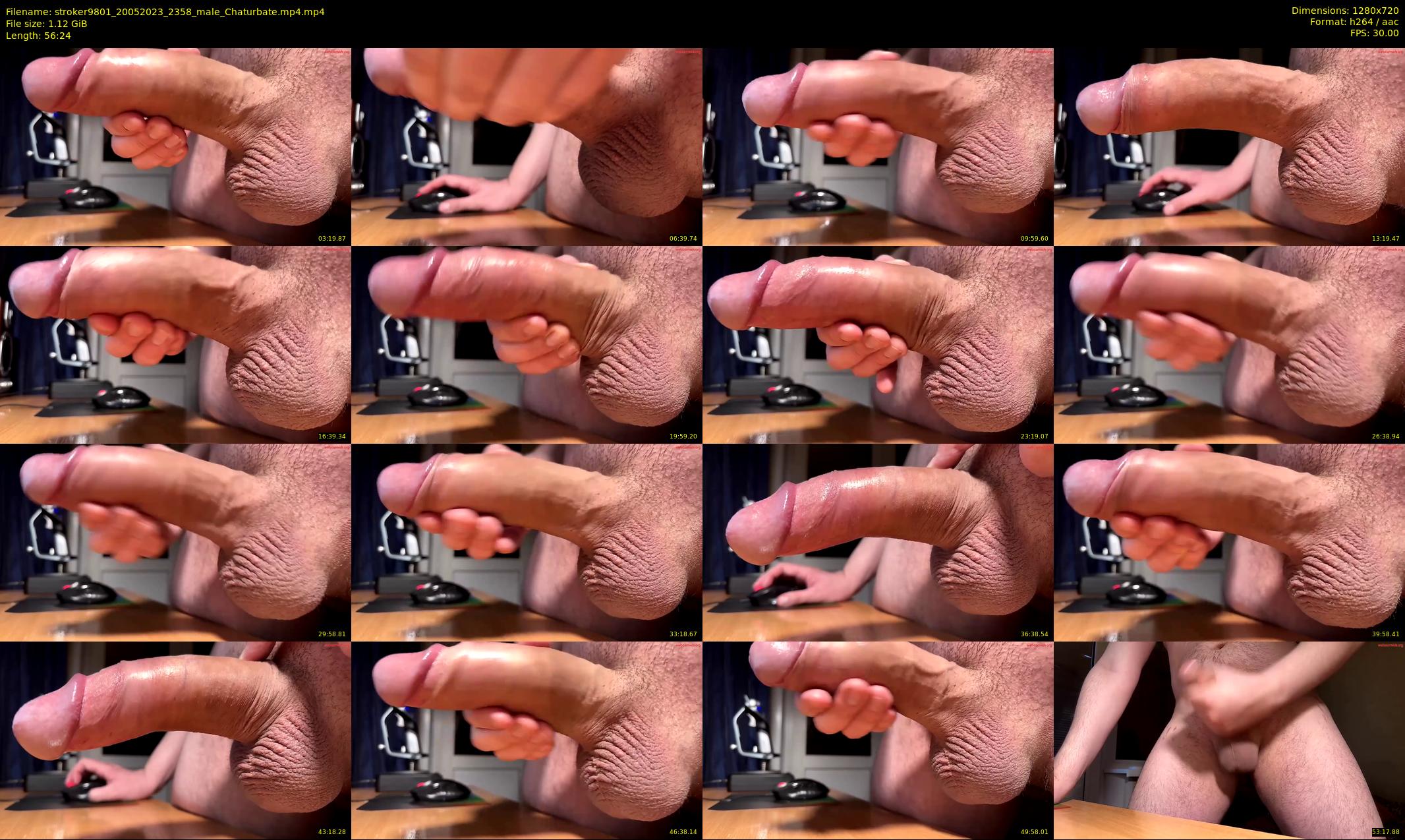 stroker9801 — 57 minute Chaturbate male cam show recording, 720p, May 20, 2023