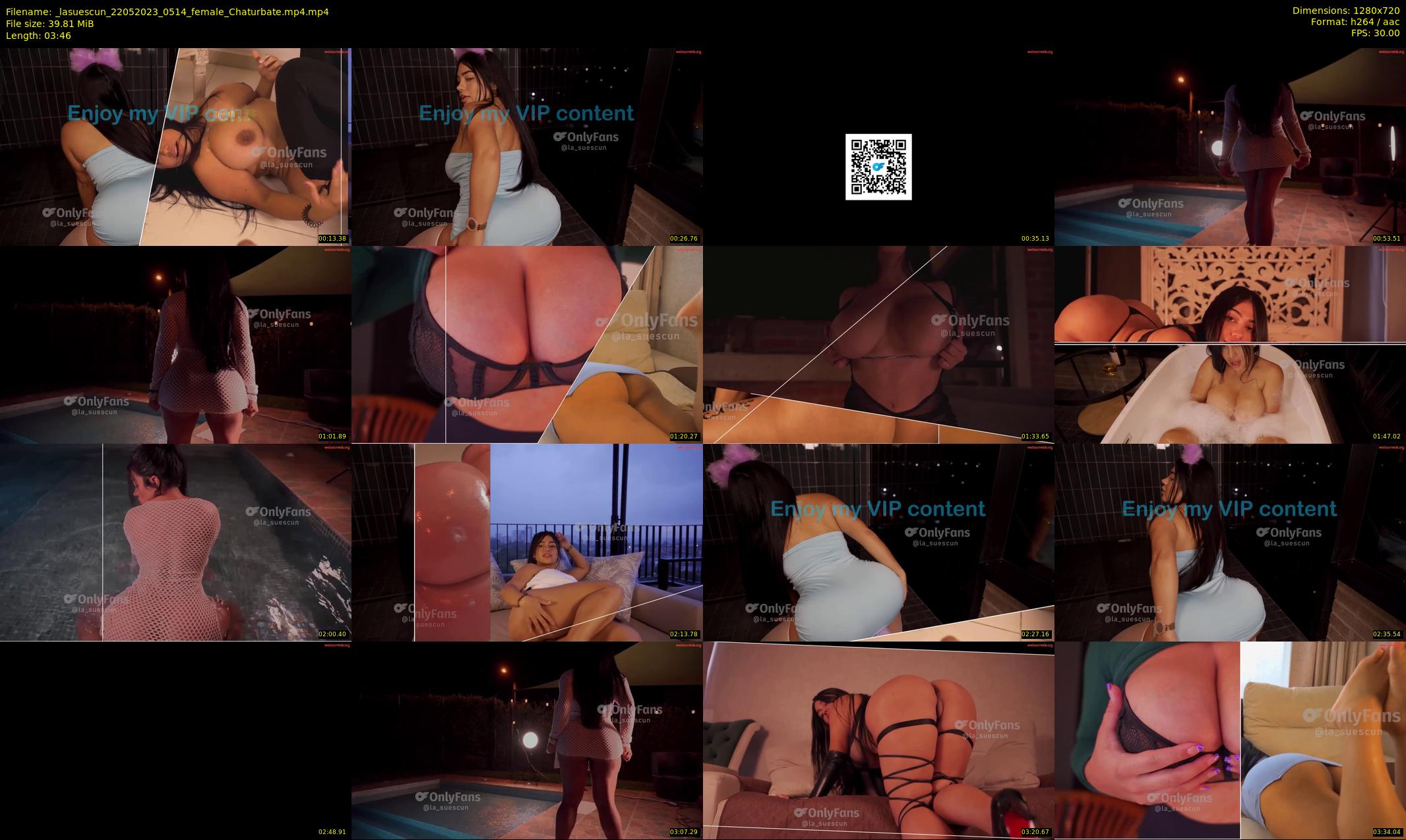 _lasuescun — 4 minute Chaturbate female cam show recording, 720p, May 22, 2023