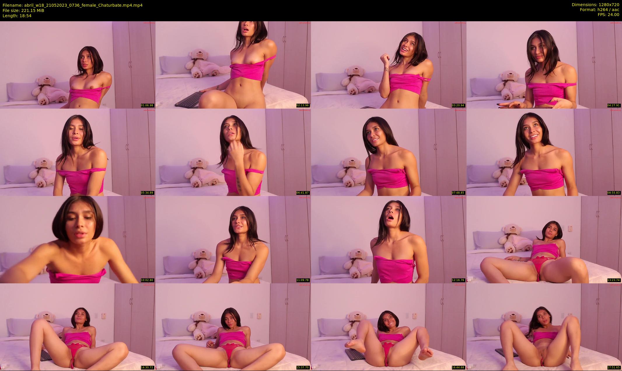 abril_w18 — 19 minute Chaturbate female cam show recording, 720p, May 21, 2023