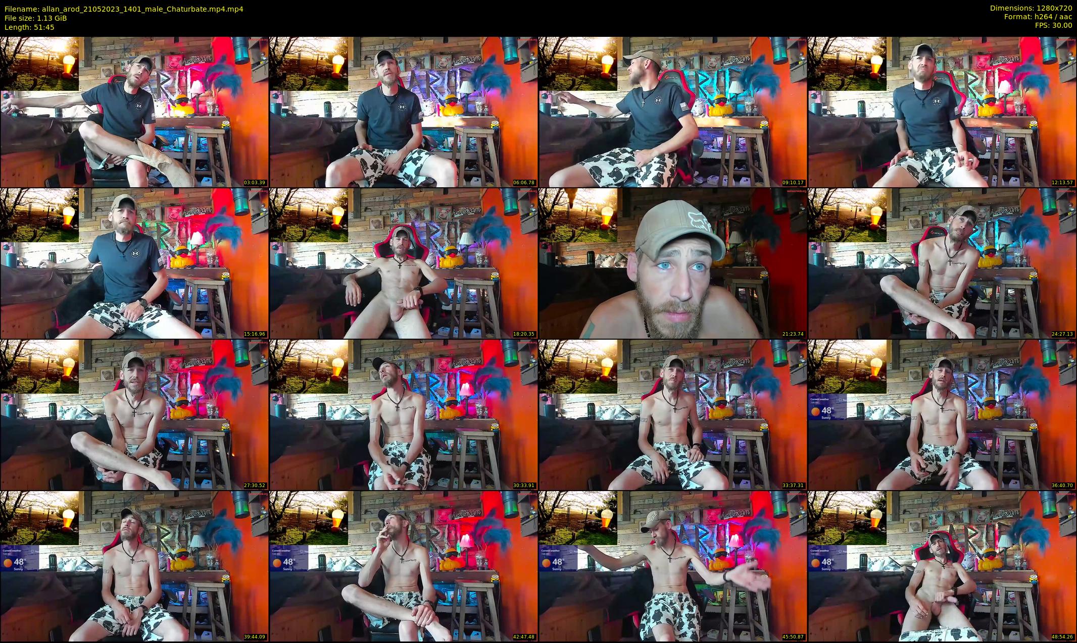 allan_arod — 52 minute Chaturbate male cam show recording, 720p, May 21, 2023