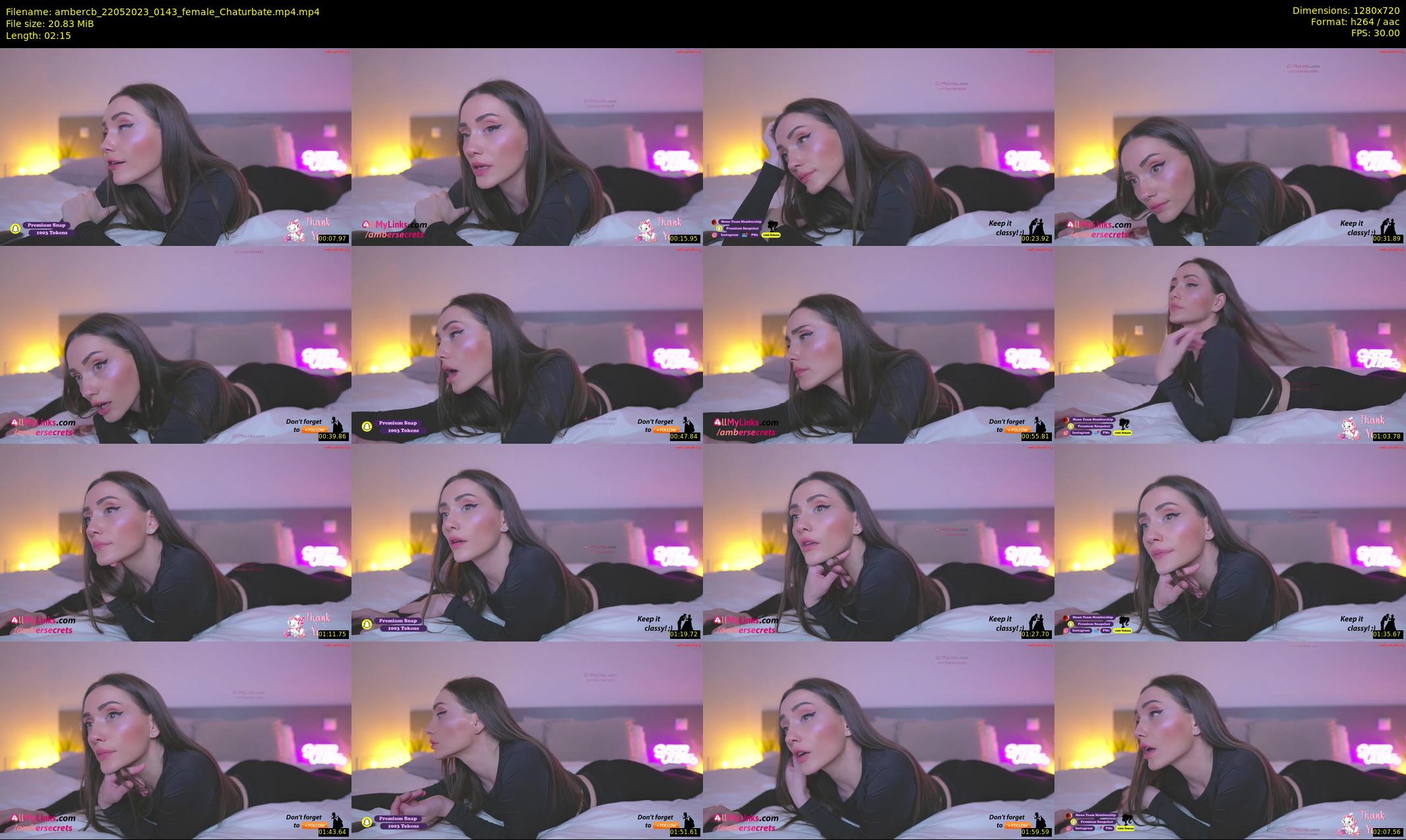 ambercb — 3 minute Chaturbate female cam show recording, 720p, May 22, 2023