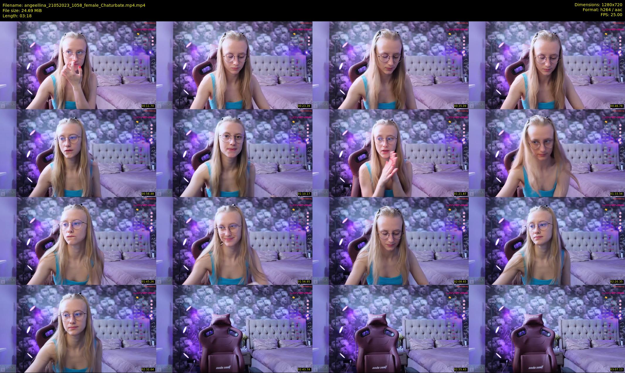angeellina — 4 minute Chaturbate female cam show recording, 720p, May 21, 2023