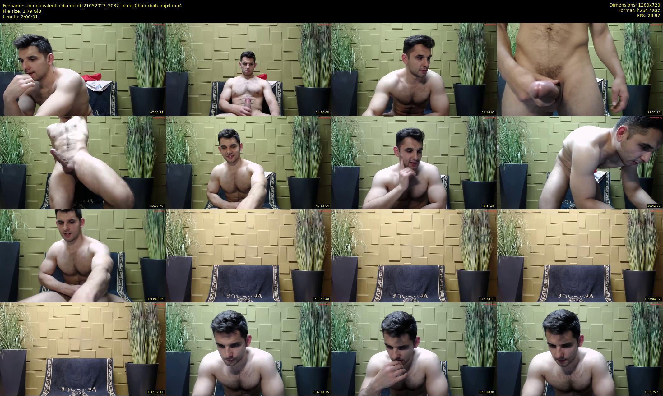 antoniovalentinidiamond — 121 minute Chaturbate male cam show recording, 720p, May 21, 2023