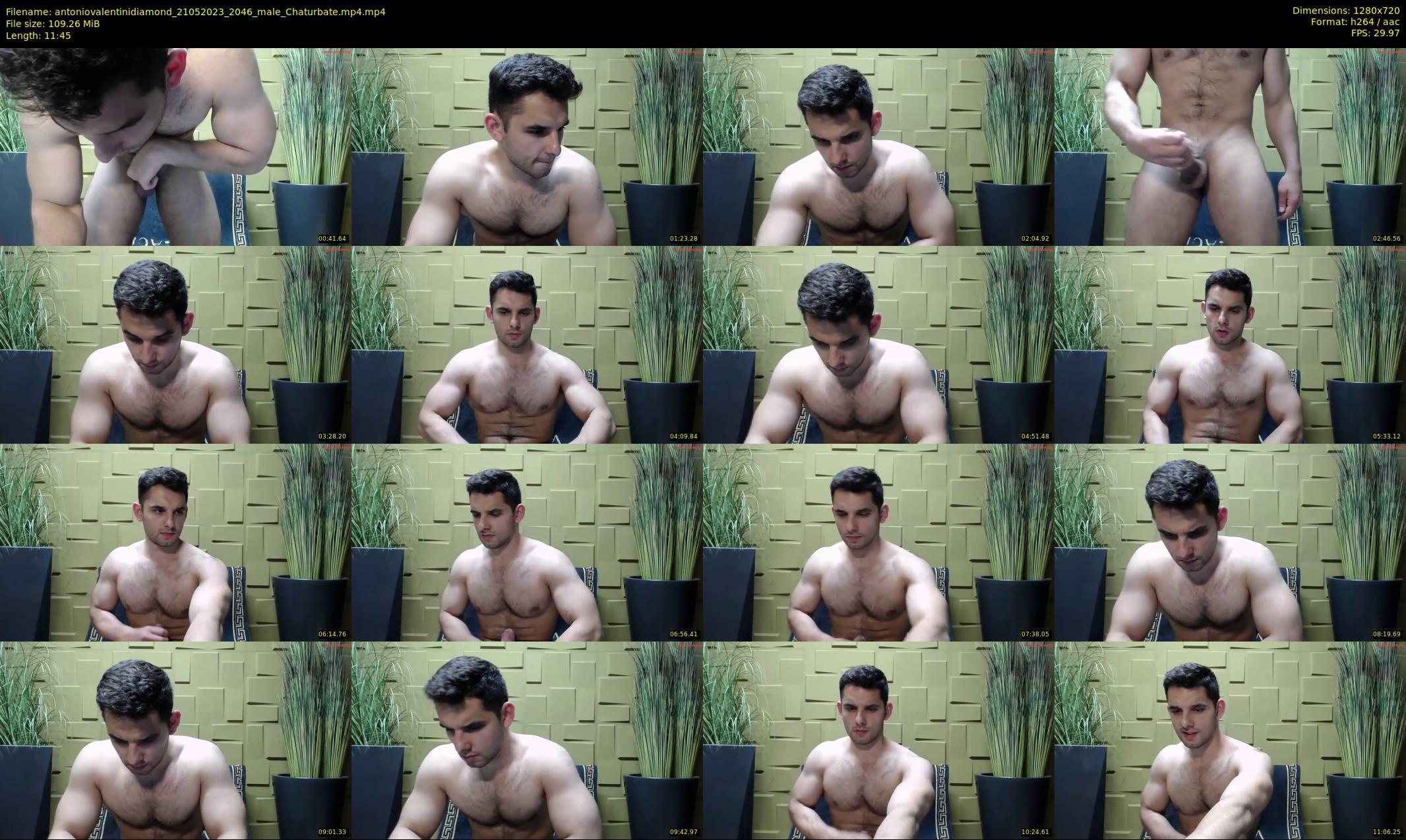 antoniovalentinidiamond — 12 minute Chaturbate male cam show recording, 720p, May 21, 2023