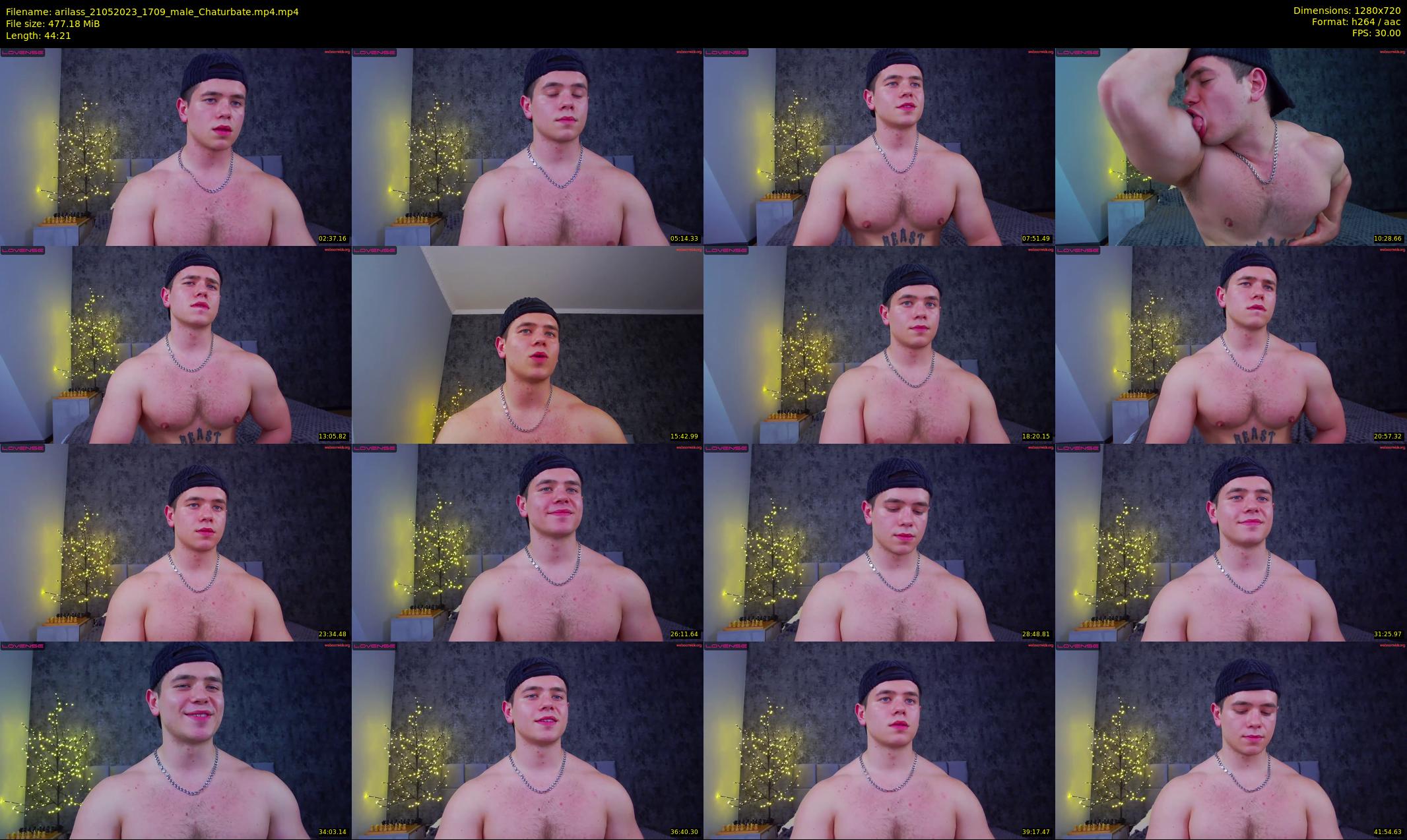 arilass — 45 minute Chaturbate male cam show recording, 720p, May 21, 2023