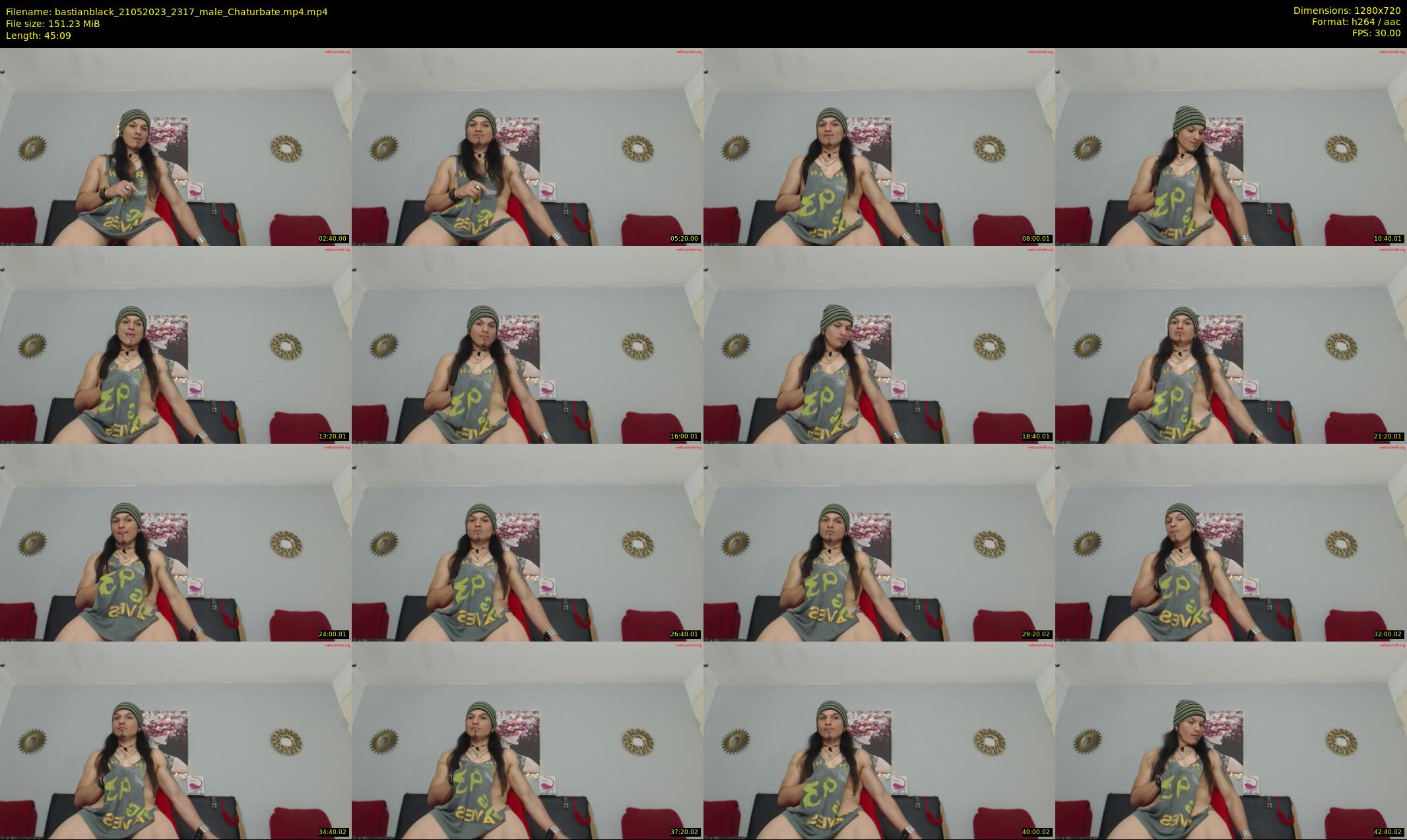 bastianblack — 46 minute Chaturbate male cam show recording, 720p, May 21, 2023