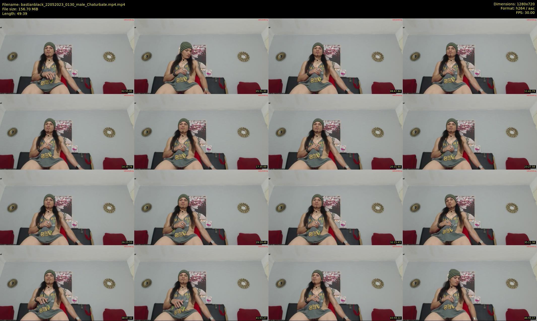 bastianblack — 50 minute Chaturbate male cam show recording, 720p, May 22, 2023