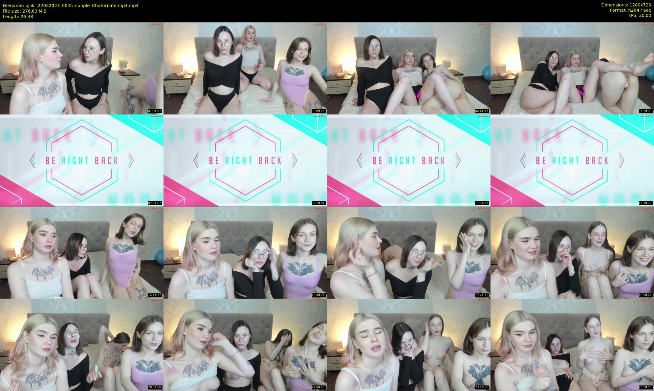 bjliki — 27 minute Chaturbate couple cam show recording, 720p, May 22, 2023