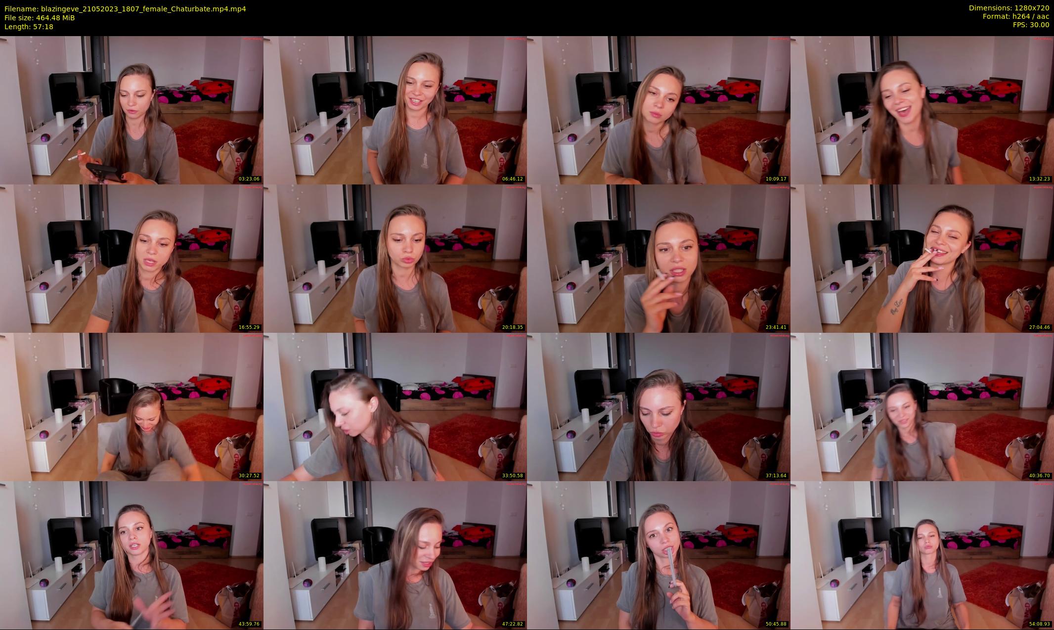 blazingeve — 58 minute Chaturbate female cam show recording, 720p, May 21, 2023