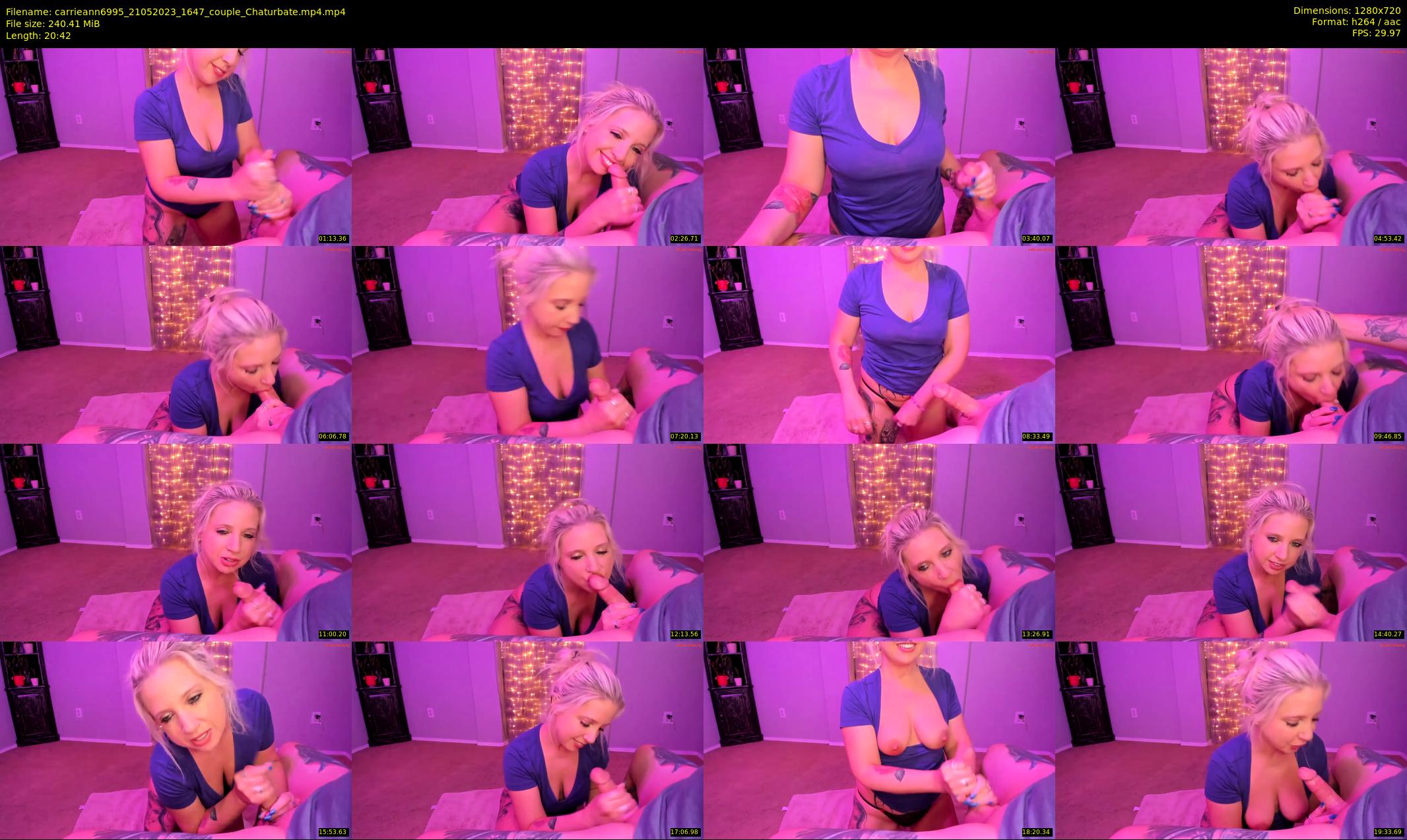 carrieann6995 — 21 minute Chaturbate couple cam show recording, 720p, May 21, 2023