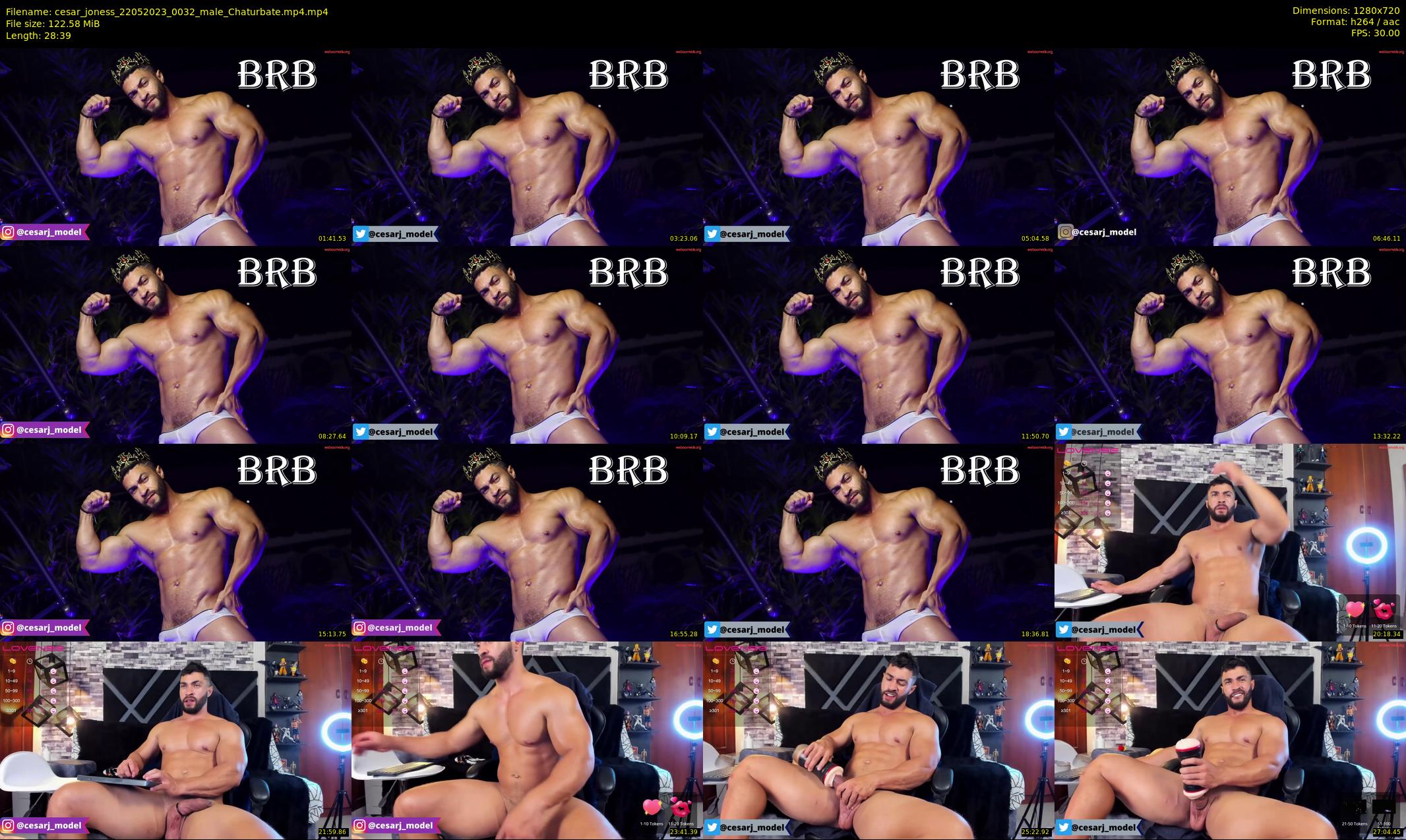 cesar_joness — 29 minute Chaturbate male cam show recording, 720p, May 22, 2023