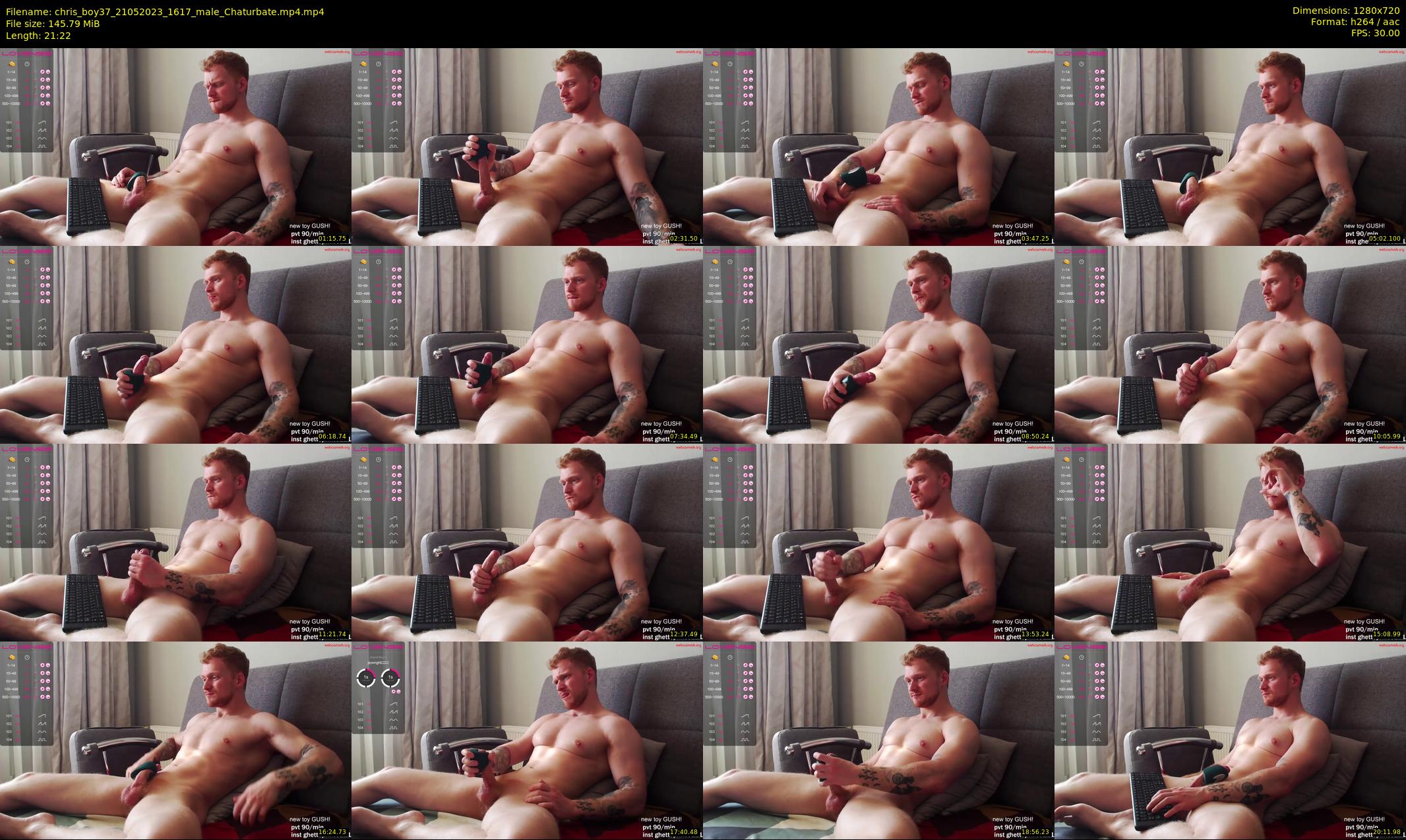 chris_boy37 — 22 minute Chaturbate male cam show recording, 720p, May 21, 2023