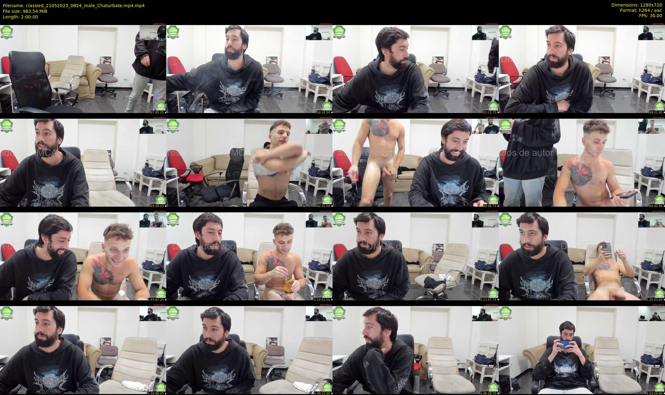 classied — 120 minute Chaturbate male cam show recording, 720p, May 21, 2023