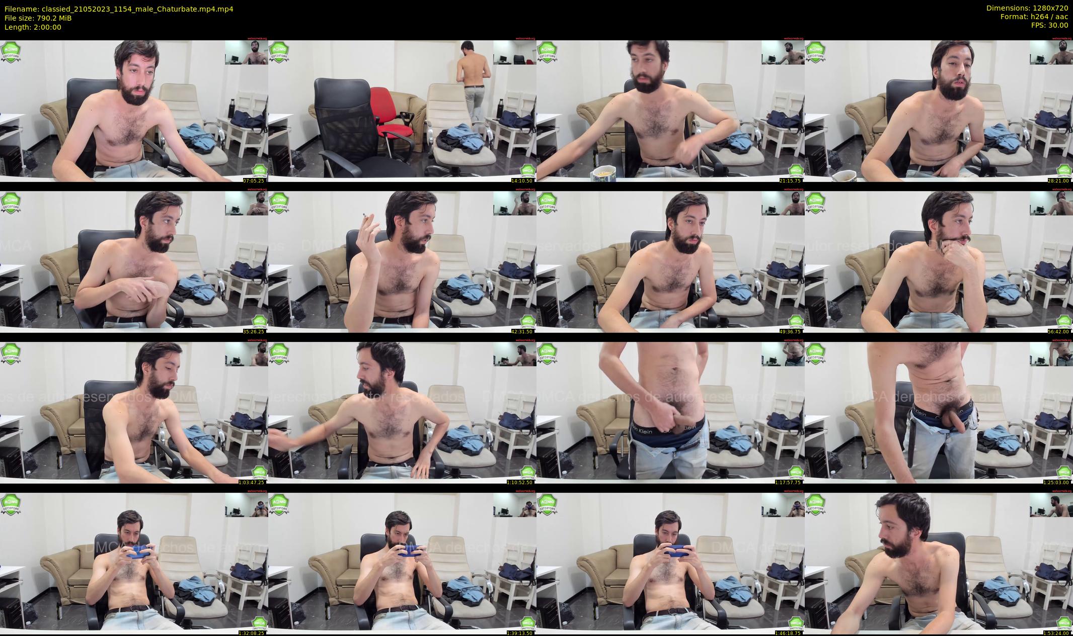 classied — 120 minute Chaturbate male cam show recording, 720p, May 21, 2023