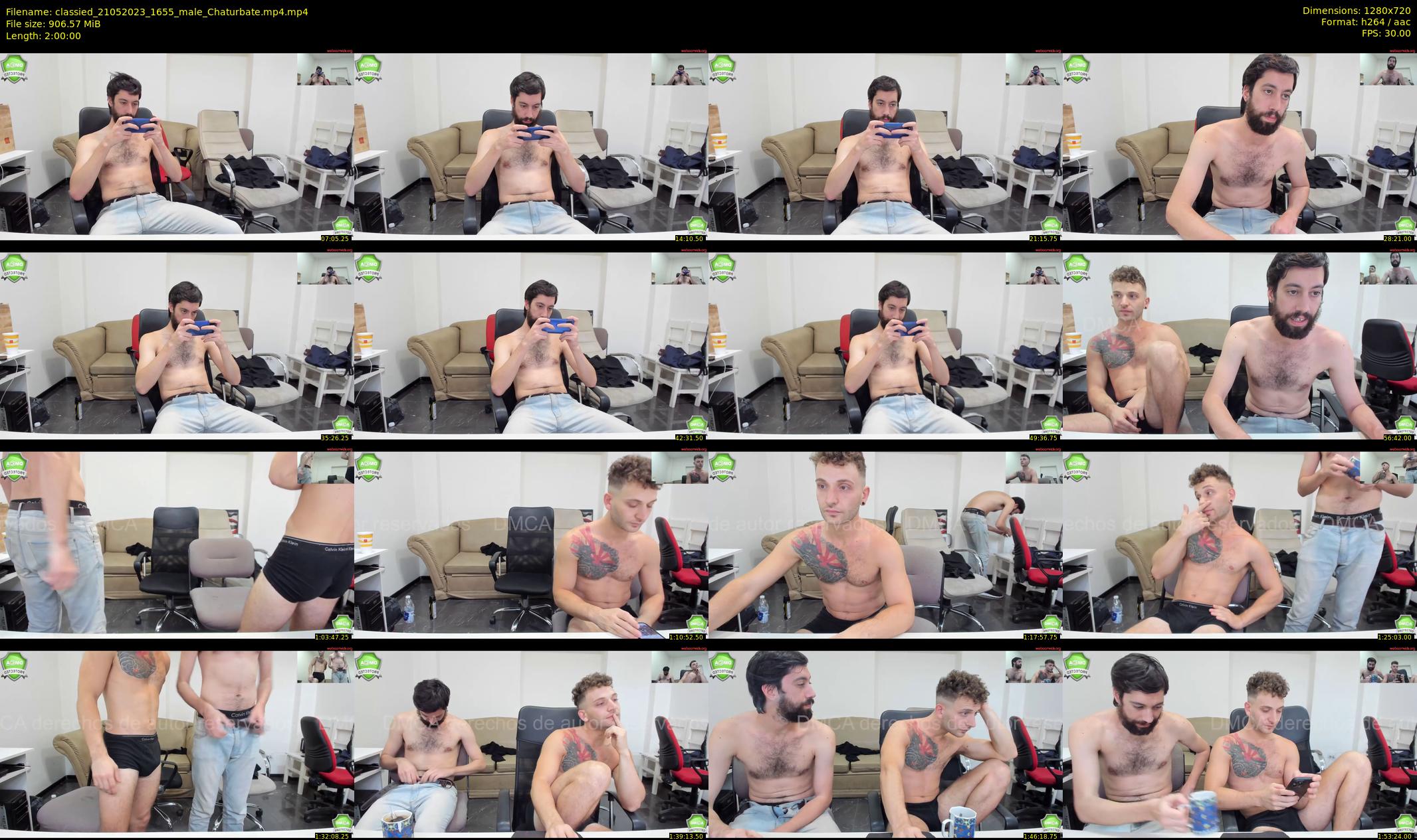 classied — 120 minute Chaturbate male cam show recording, 720p, May 21, 2023