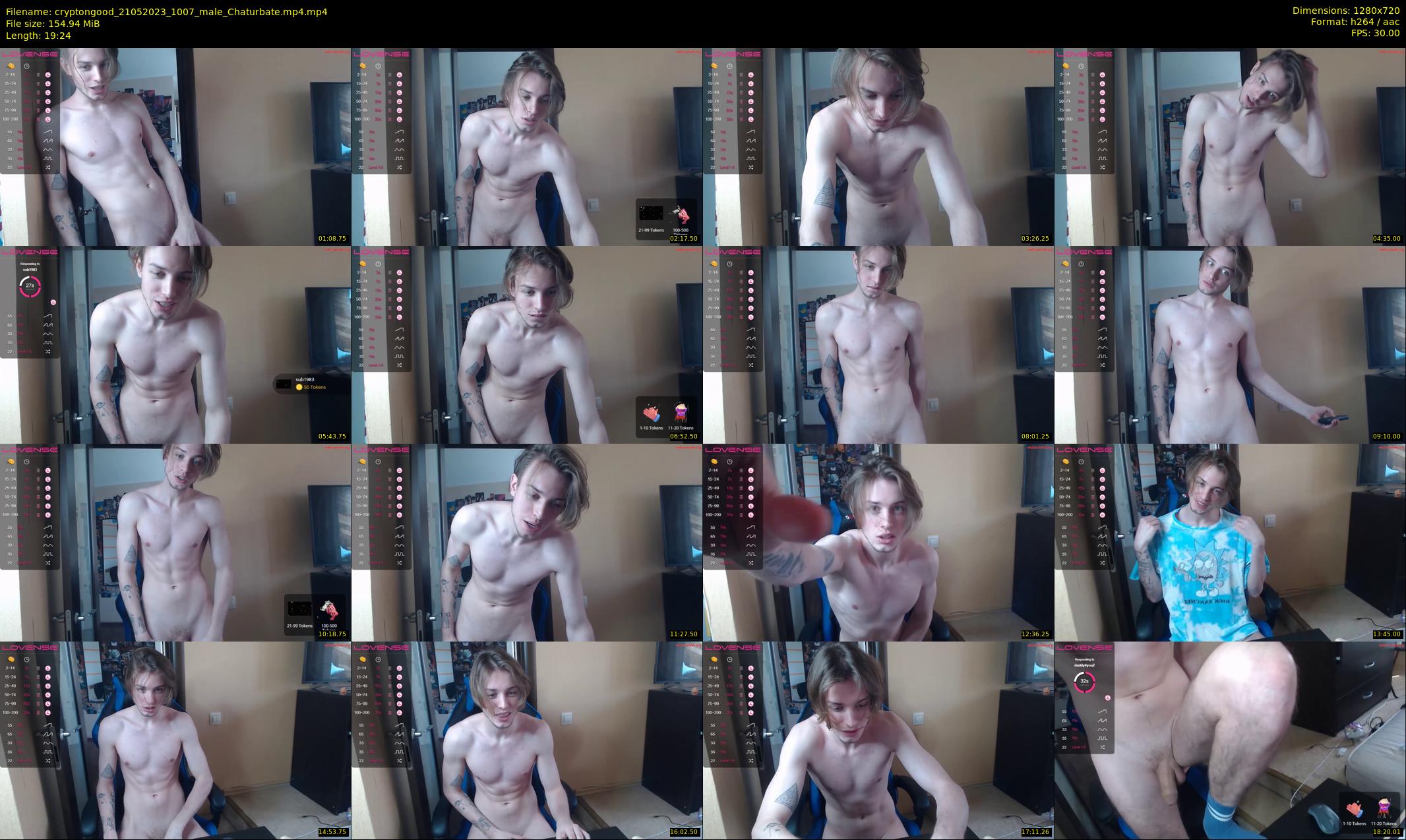 cryptongood — 20 minute Chaturbate male cam show recording, 720p, May 21, 2023