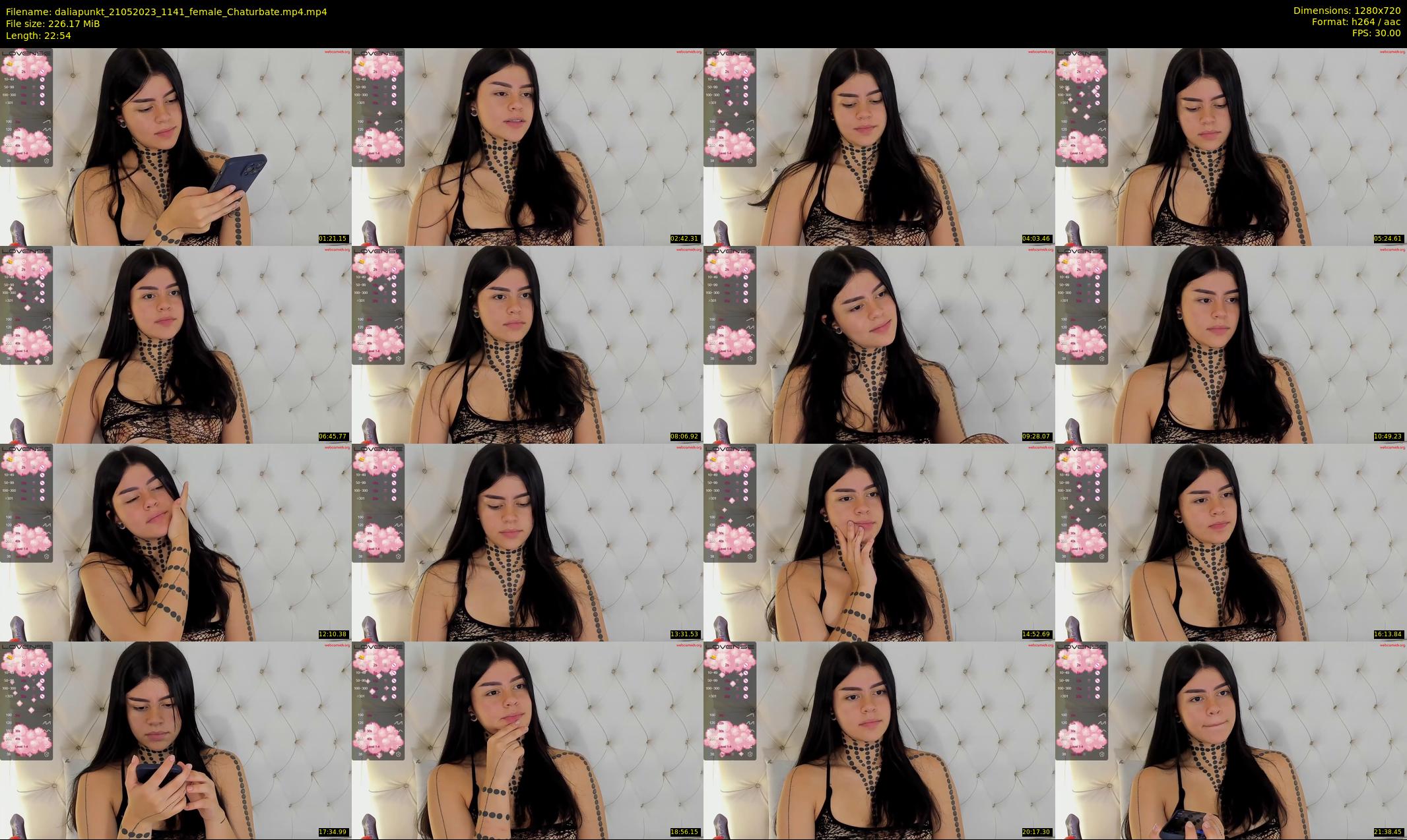 daliapunkt — 23 minute Chaturbate female cam show recording, 720p, May 21, 2023